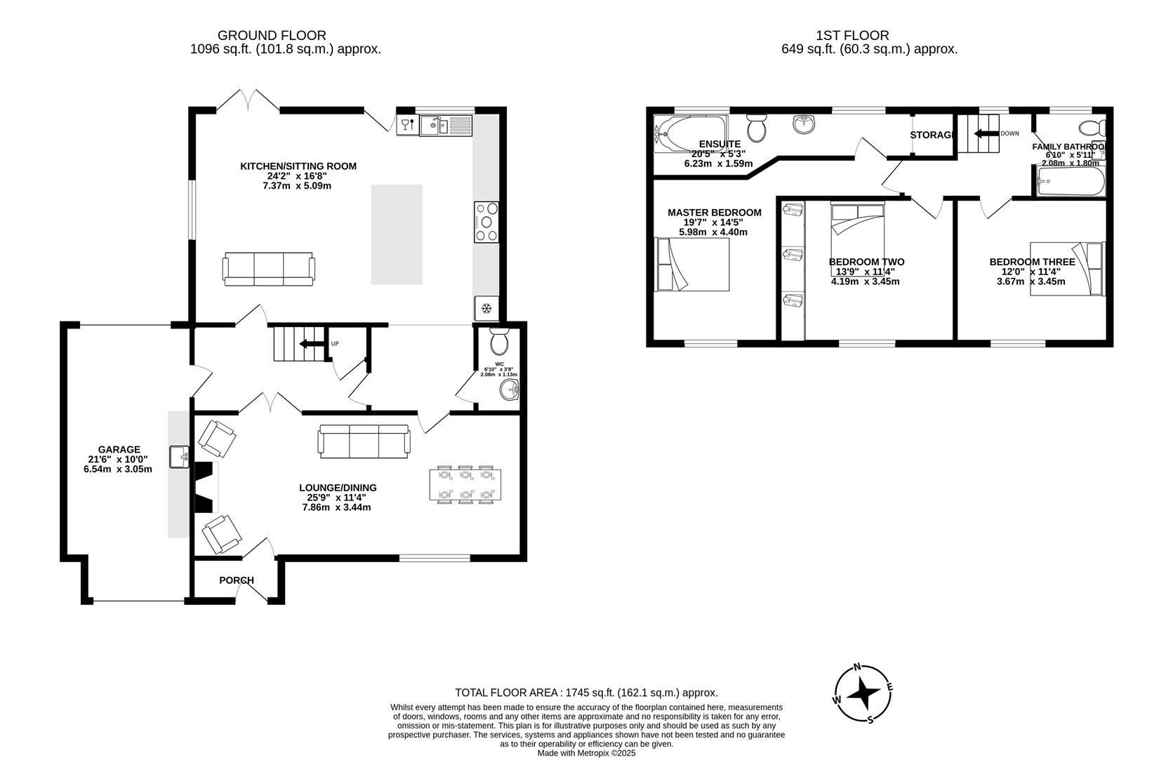 1 Airey Houses, Dob Lane, Preston floorplan
