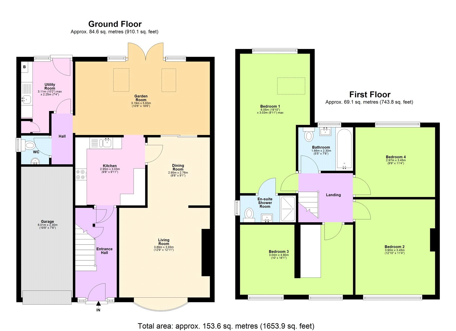 9, Chantry Close, Hertfordshire floorplan