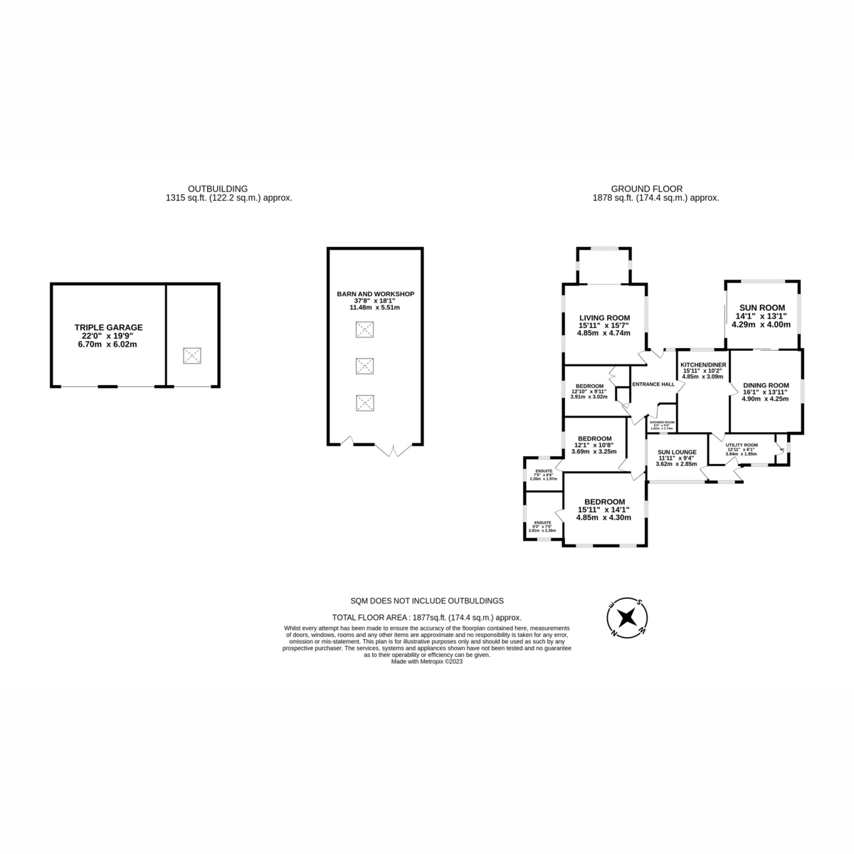 Greenacres, West Acre Road, Swaffham floorplan