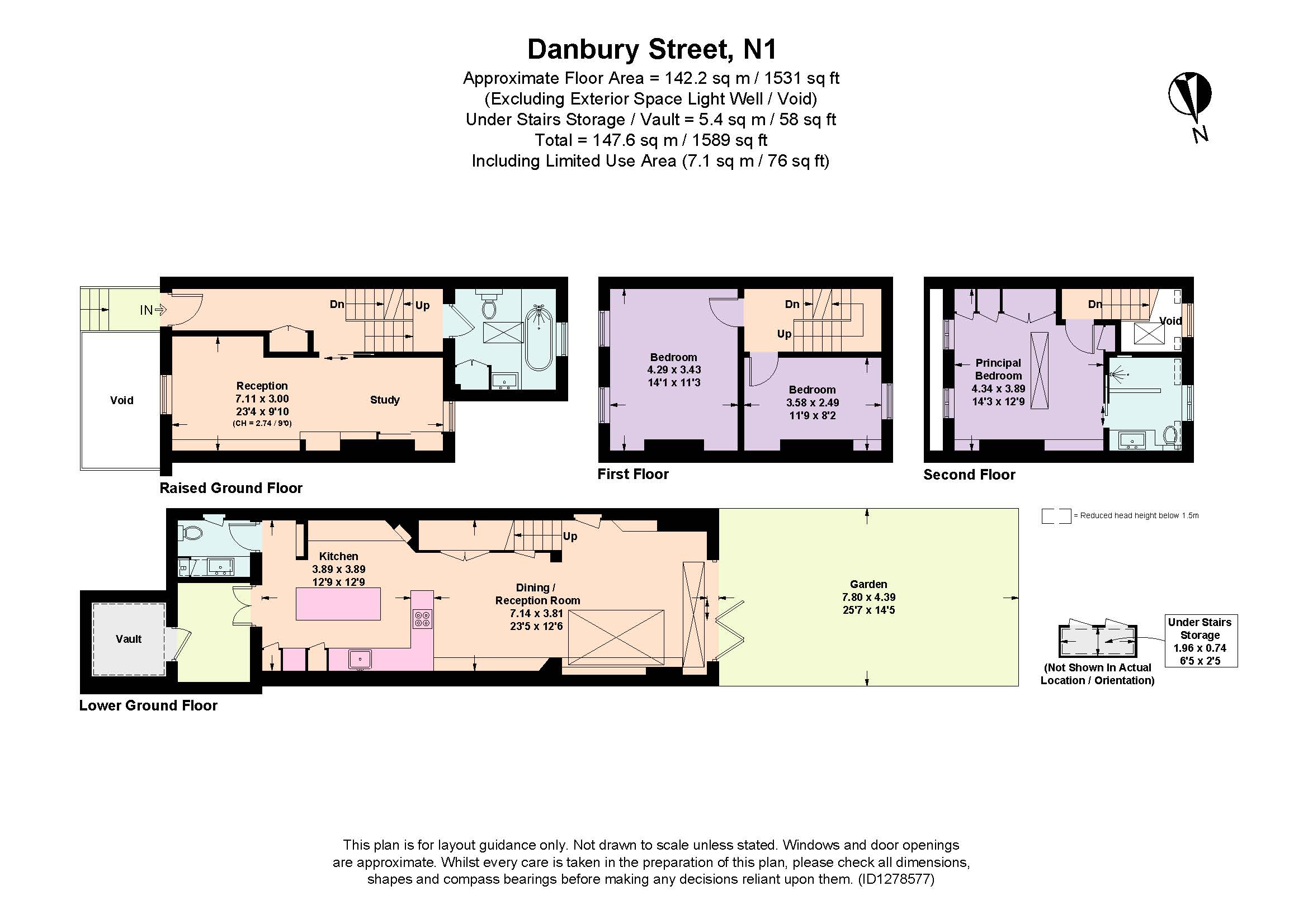 15, Danbury Street, London floorplan