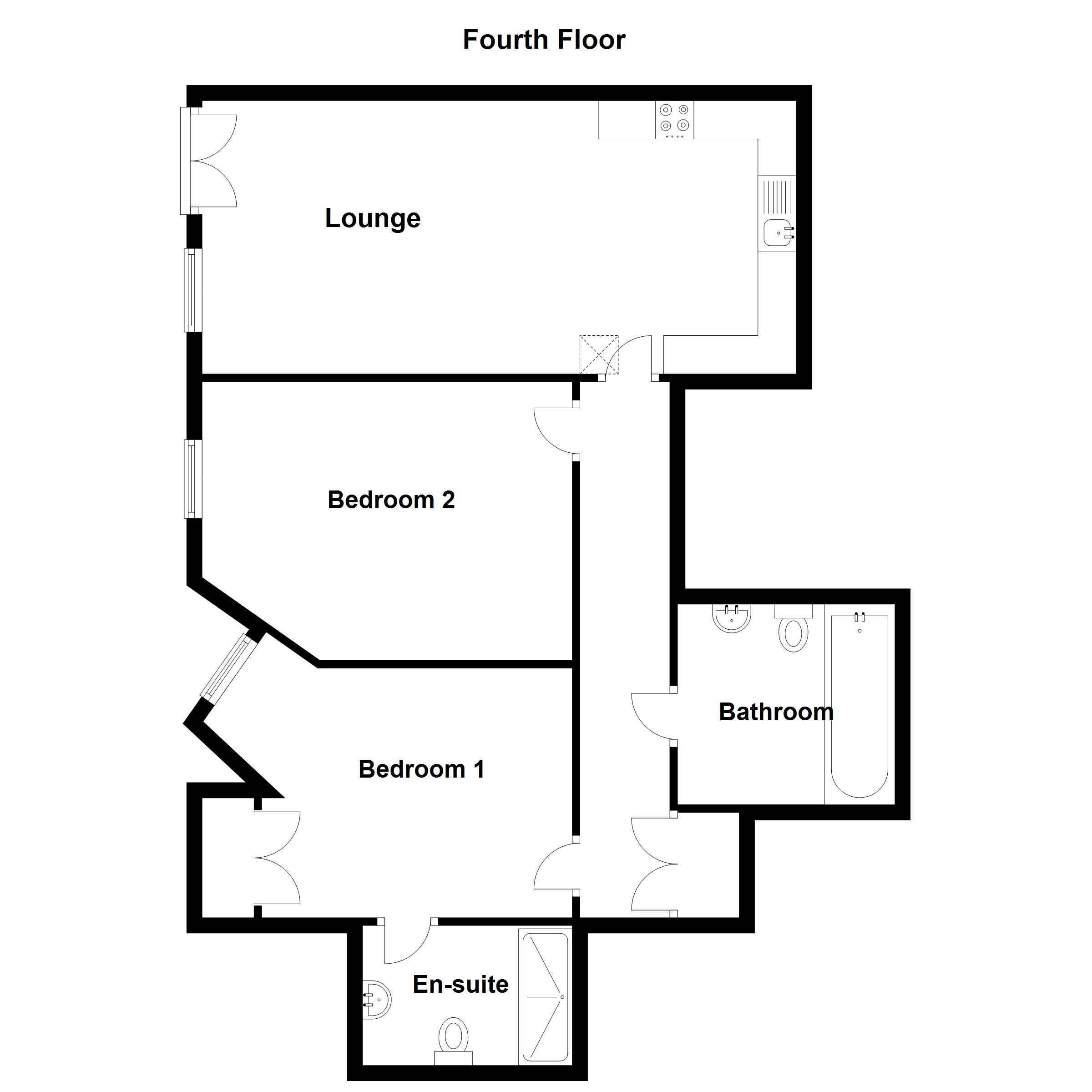 27, Mermaid House, Portsmouth floorplan