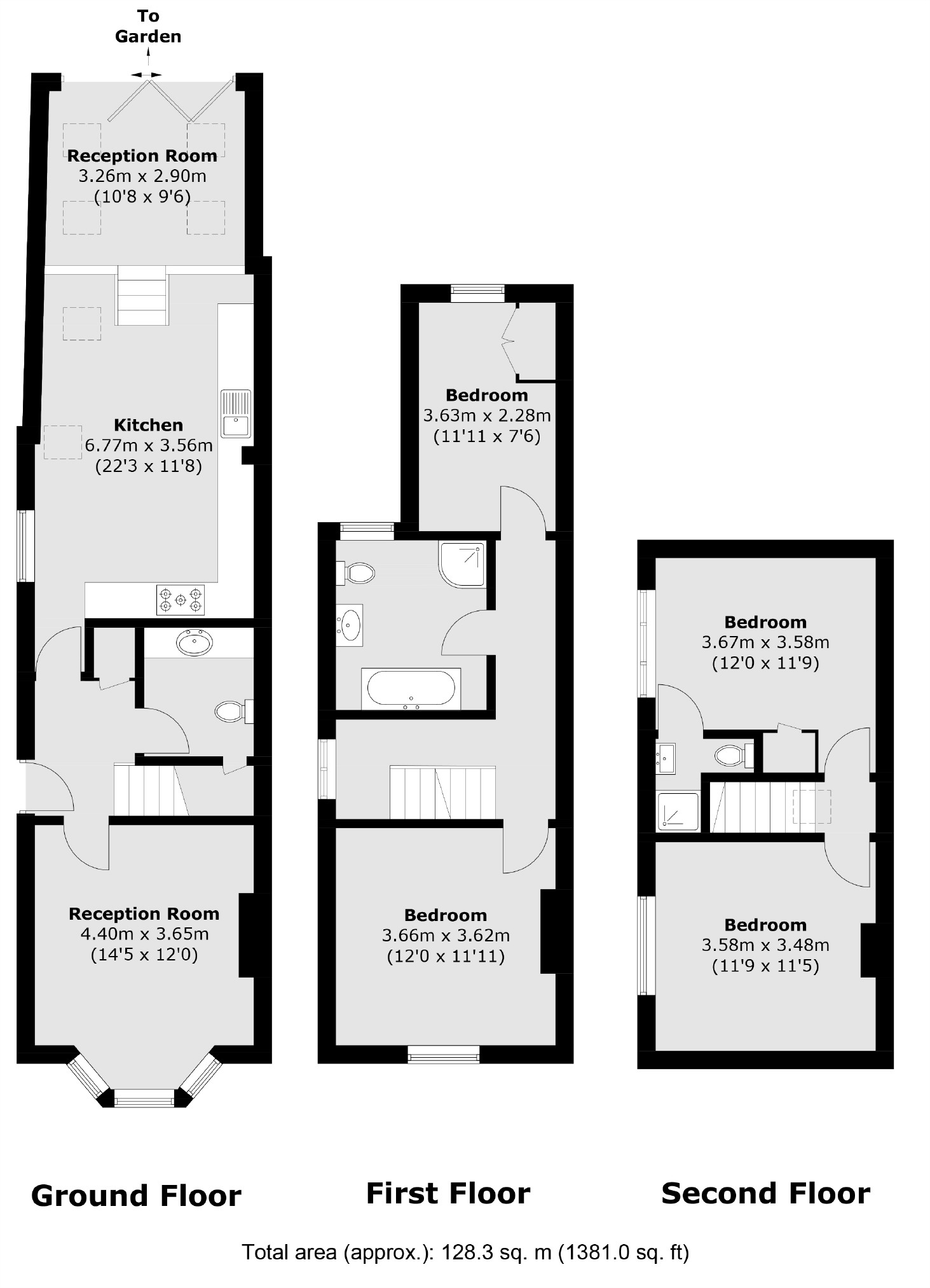 63, Munster Road, Teddington floorplan