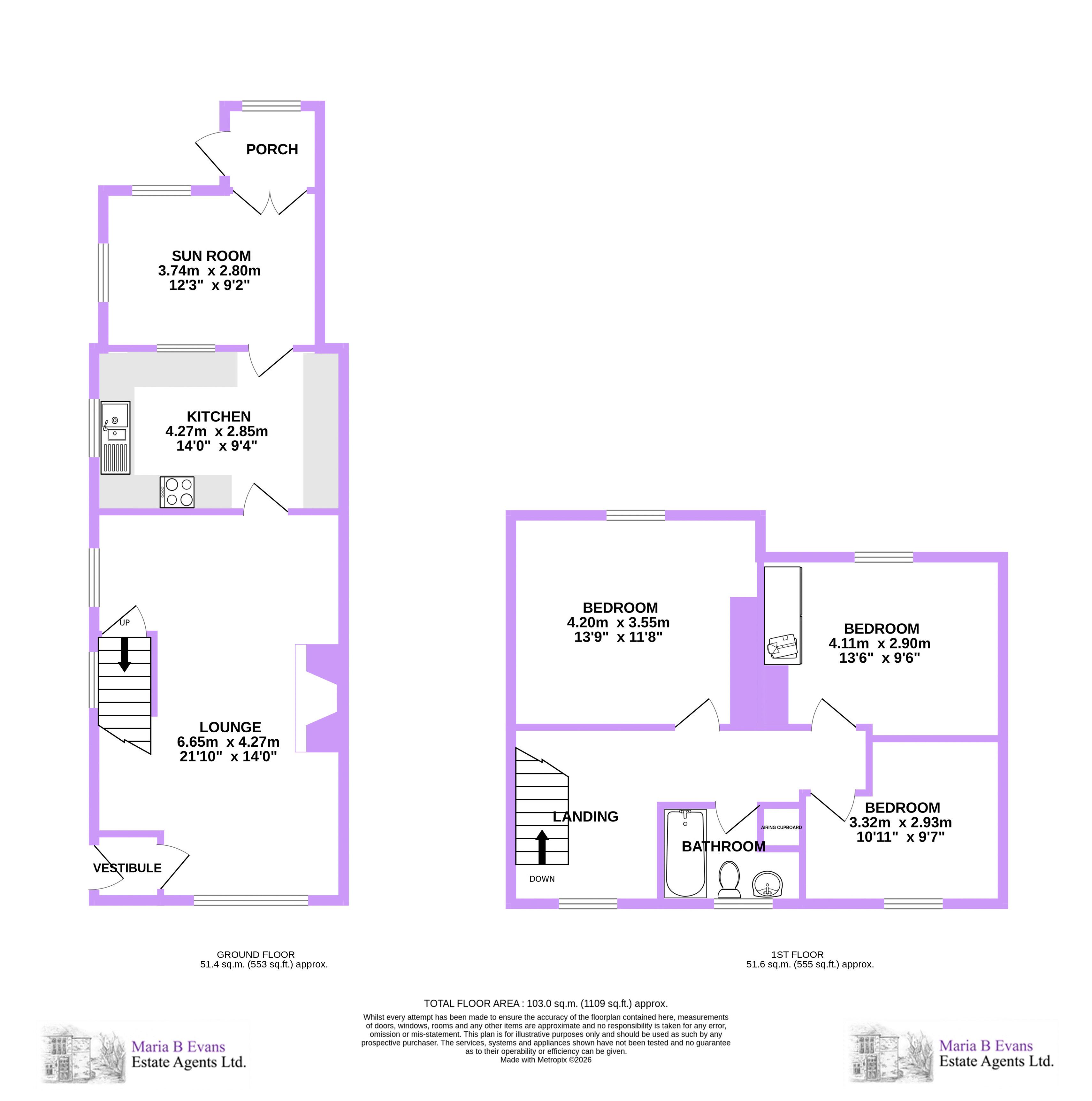 Walmer Hall Cottage, Dob Lane, Preston floorplan