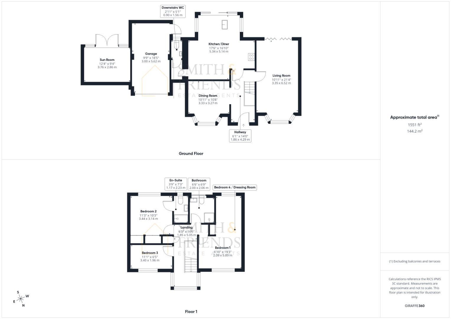 15, Tintagel Court, Darlington floorplan