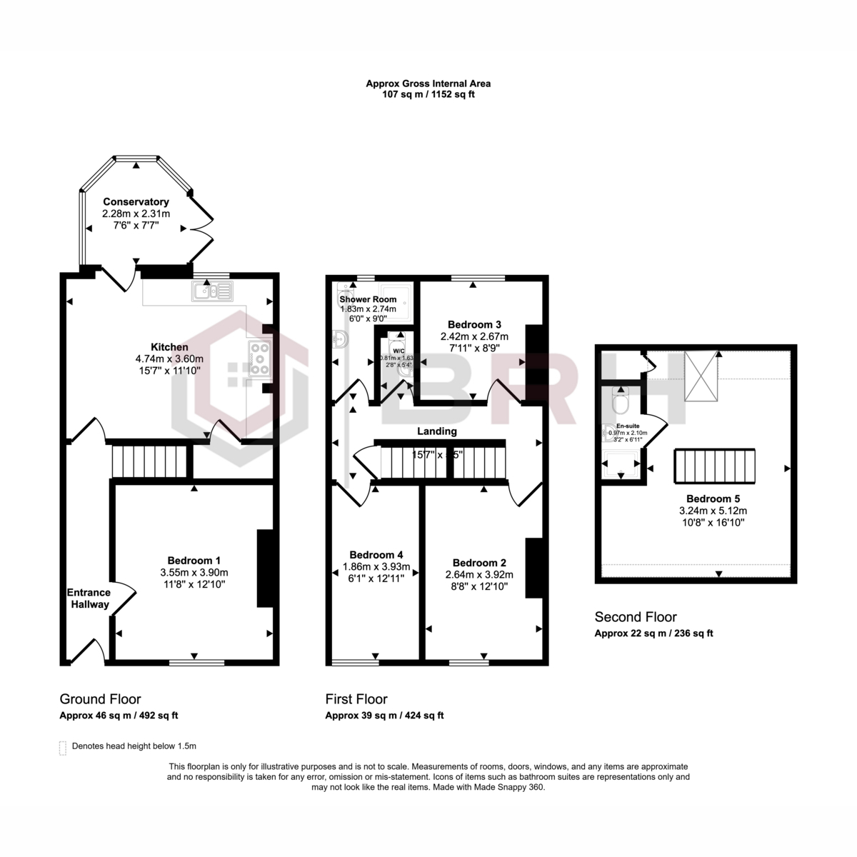 132, Dodworth Road, Barnsley floorplan