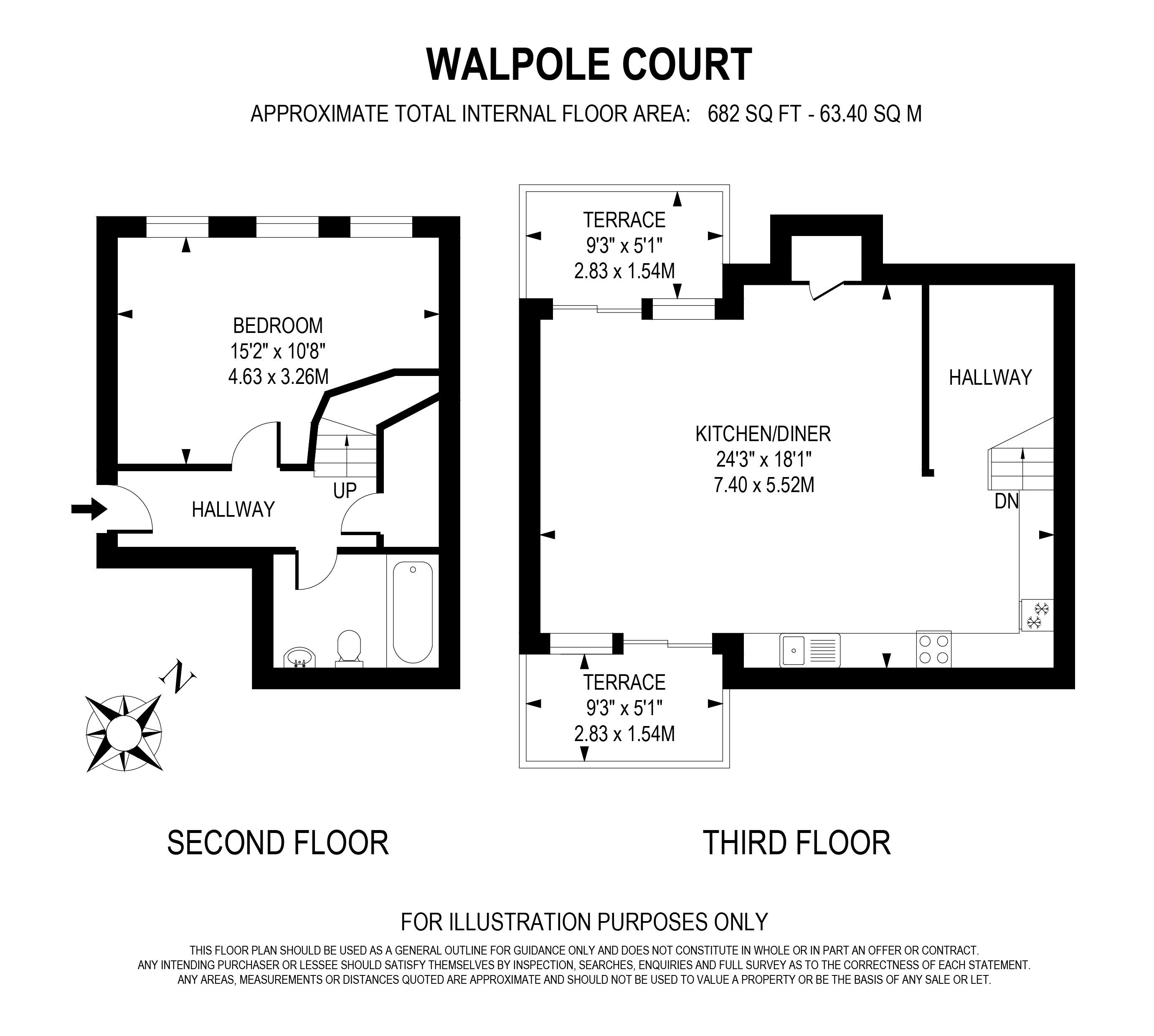 Flat 16, Walpole Court, Ealing Green, Ealing floorplan
