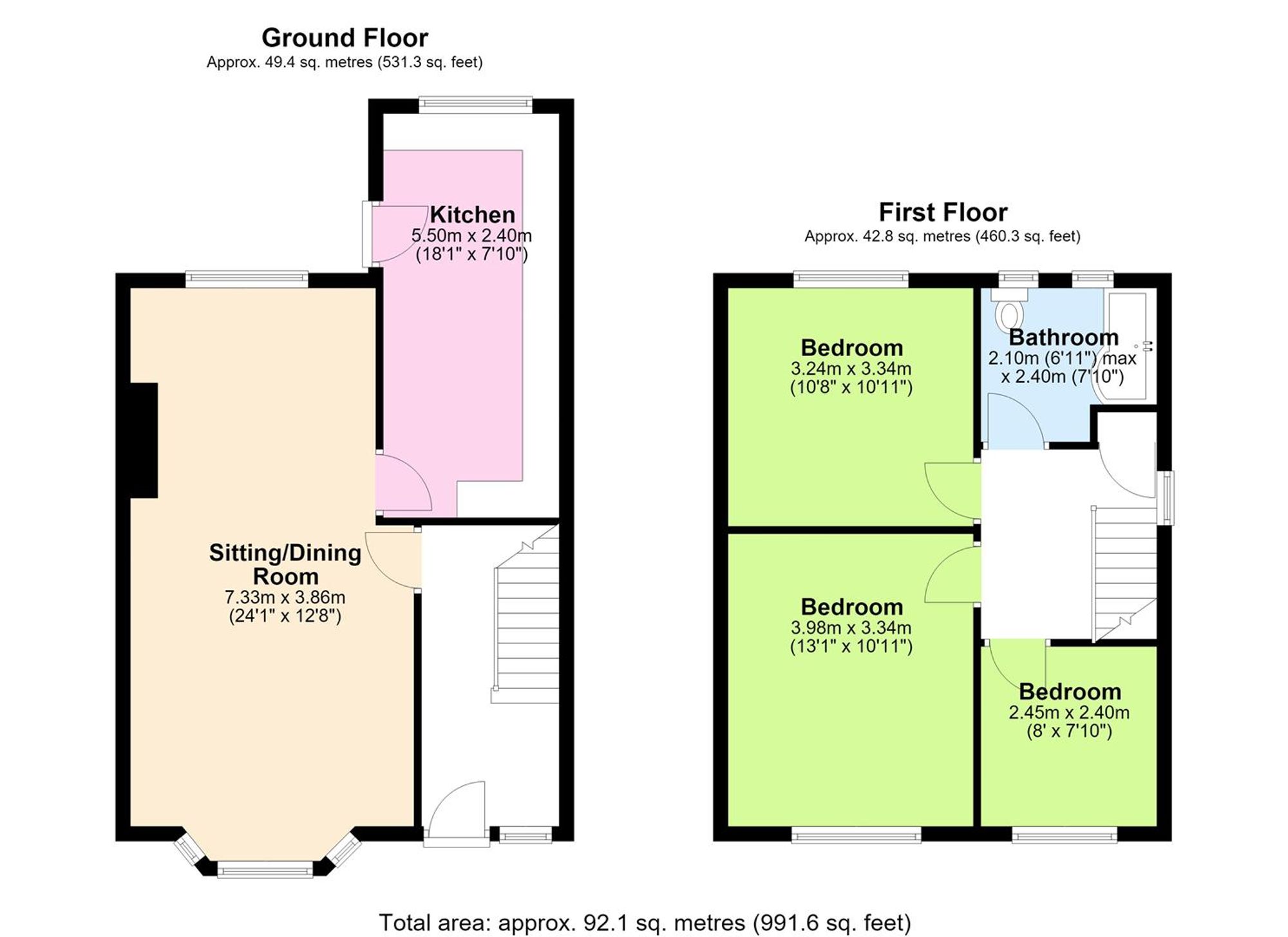 341 Wigan Road, Manchester floorplan