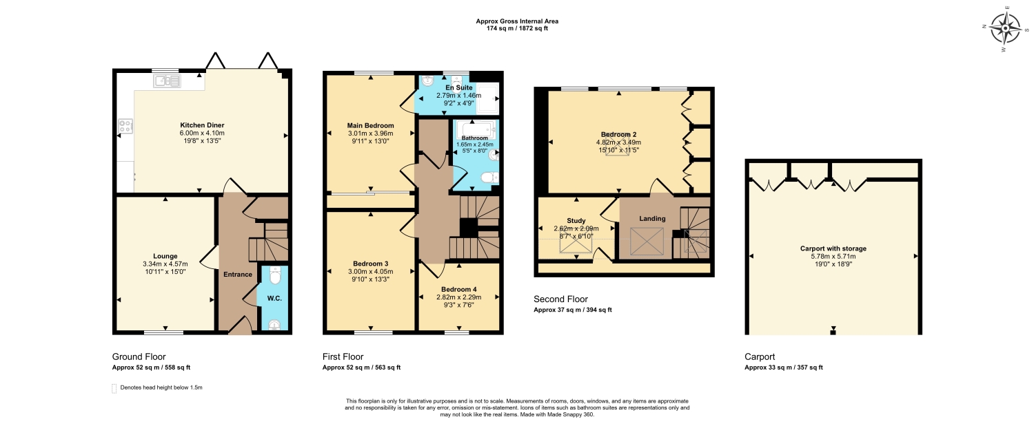 Loder Cottage, 4 Priors Lane, Hinton Waldrist floorplan