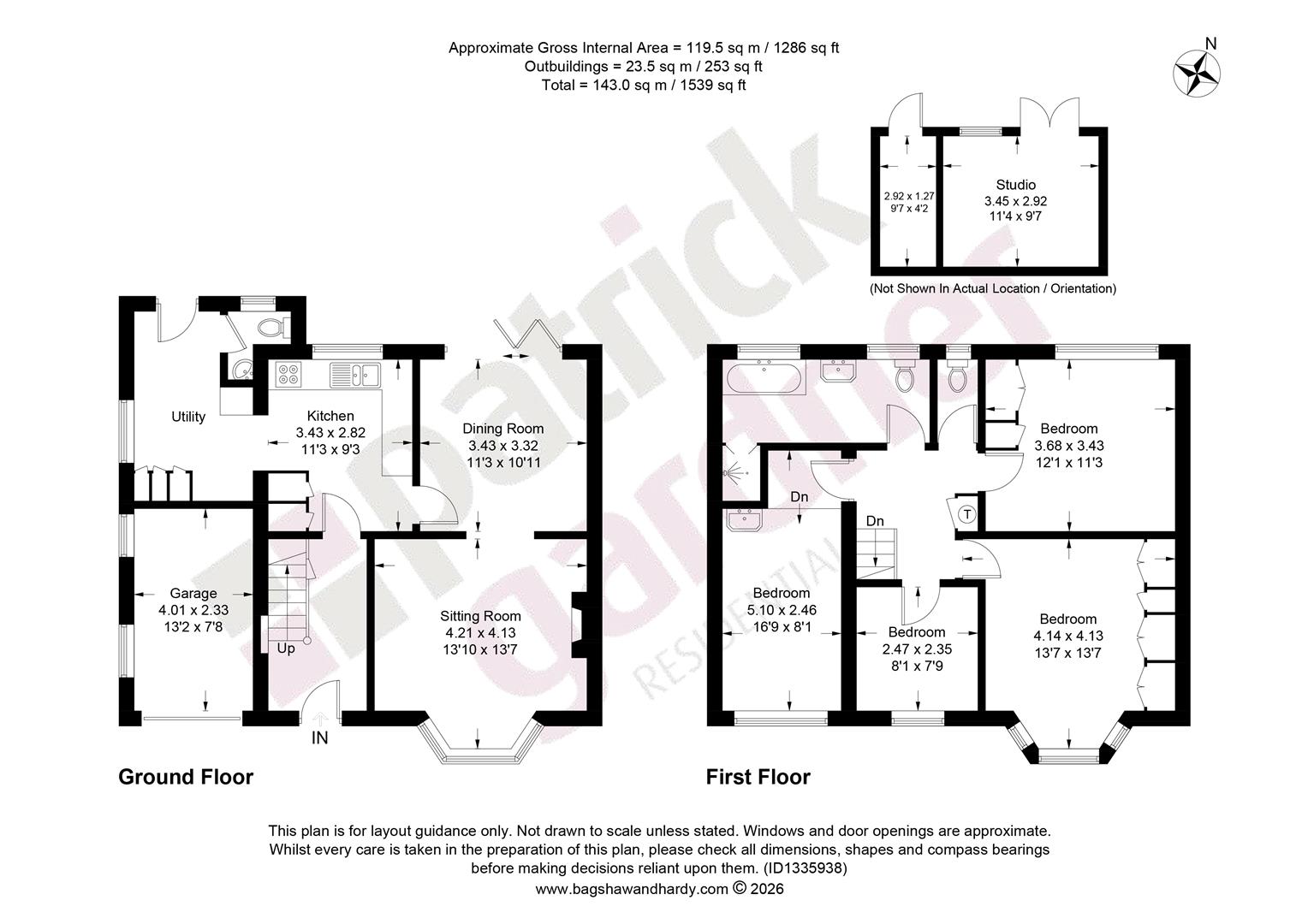 16, Swanns Meadow, Great Bookham floorplan