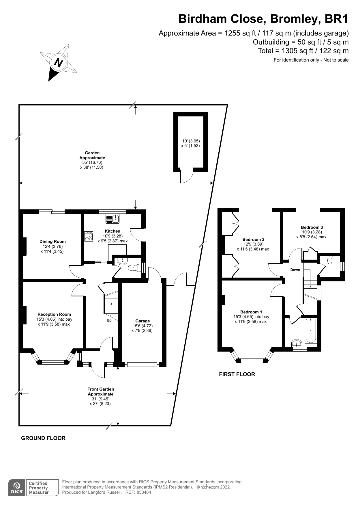 Birdham Close, Bromley BR1, 3 bedroom semidetached house for sale