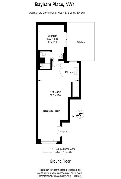 1 Bedrooms Flat to rent in Bayham Place, London NW1