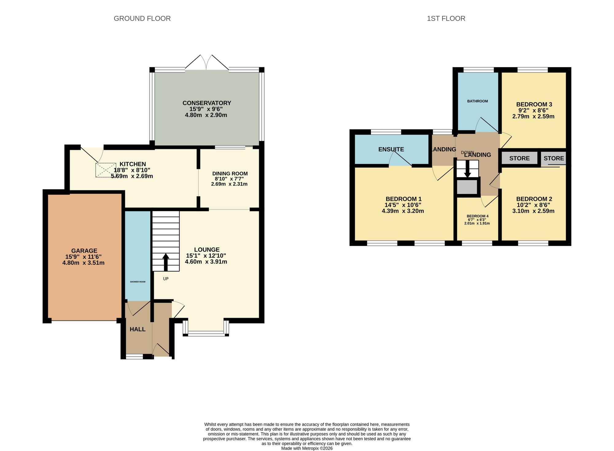 4 Hollinwell Close, Nottingham floorplan