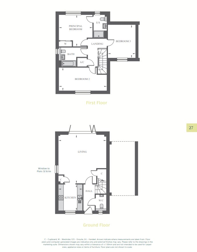 Plot 63, The Georgia, Barleyfields, Weeley floorplan