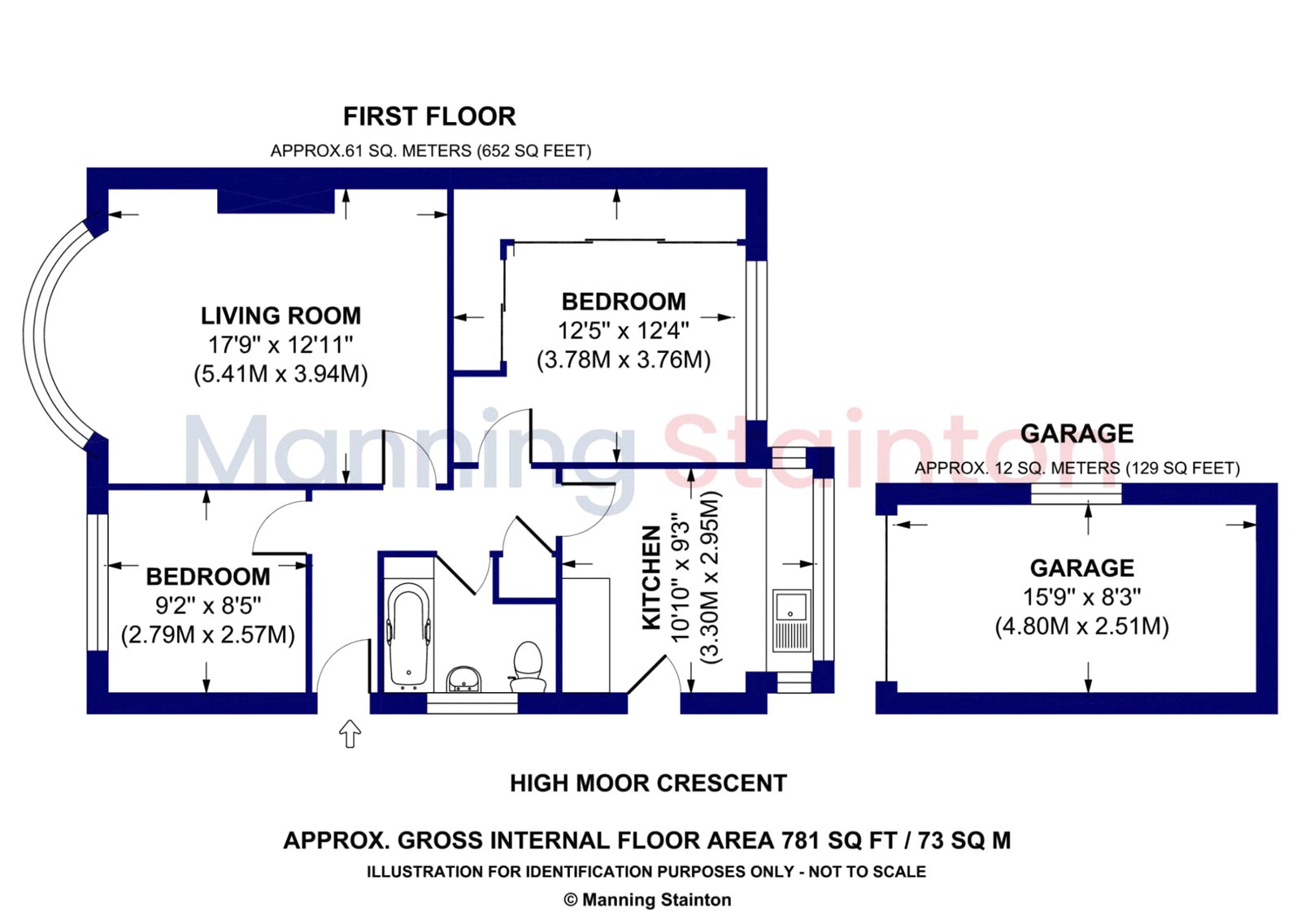 17, High Moor Crescent, West Yorkshire floorplan