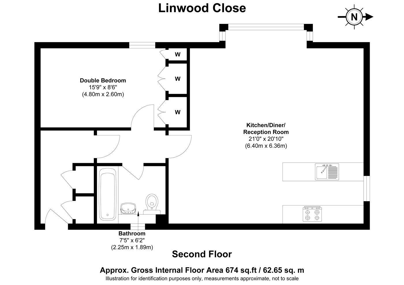 54, Linwood Close, London floorplan