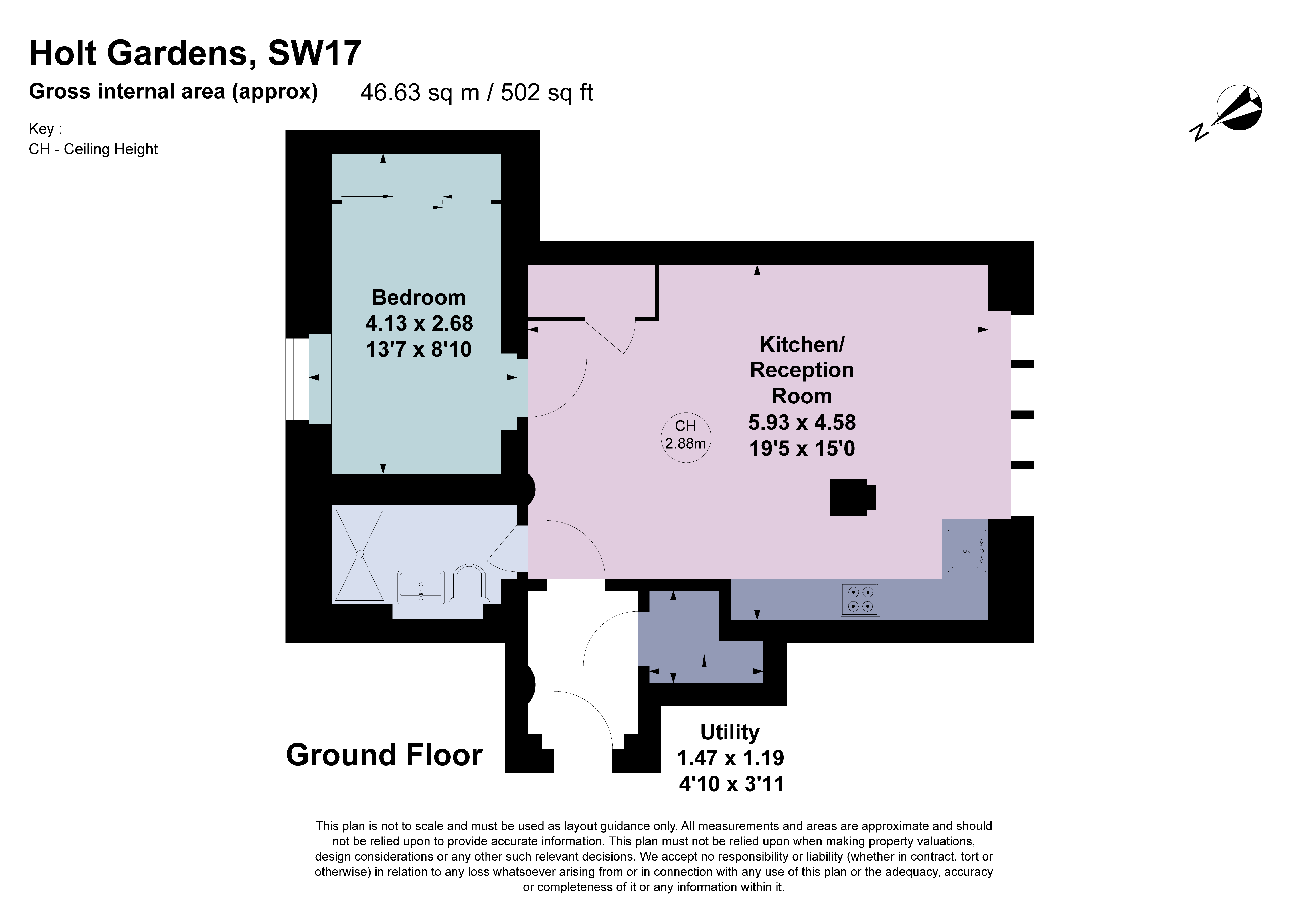 2, Vernon House, 1, Holt Gardens, London floorplan