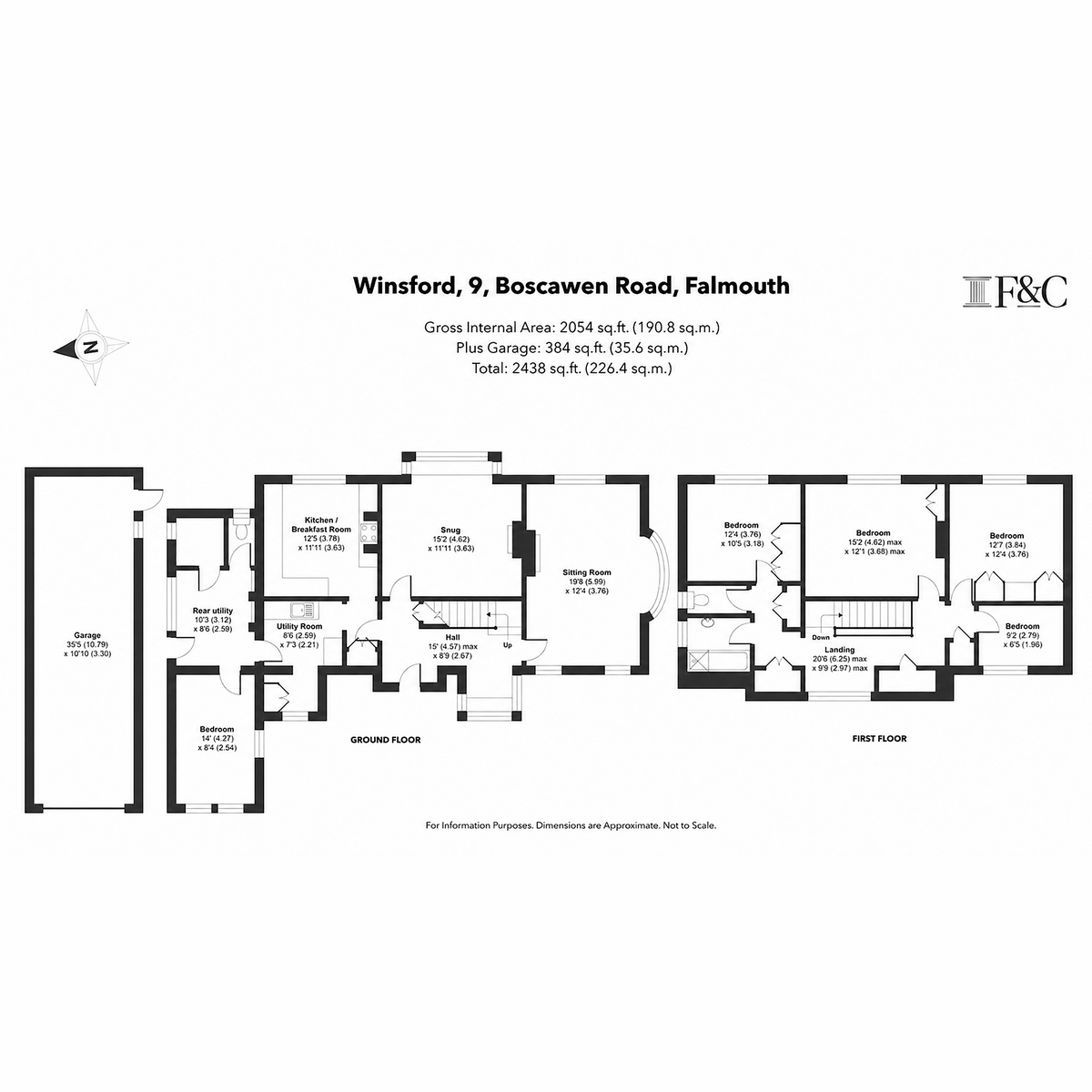 Winsford, 9 Boscawen Road, Falmouth floorplan