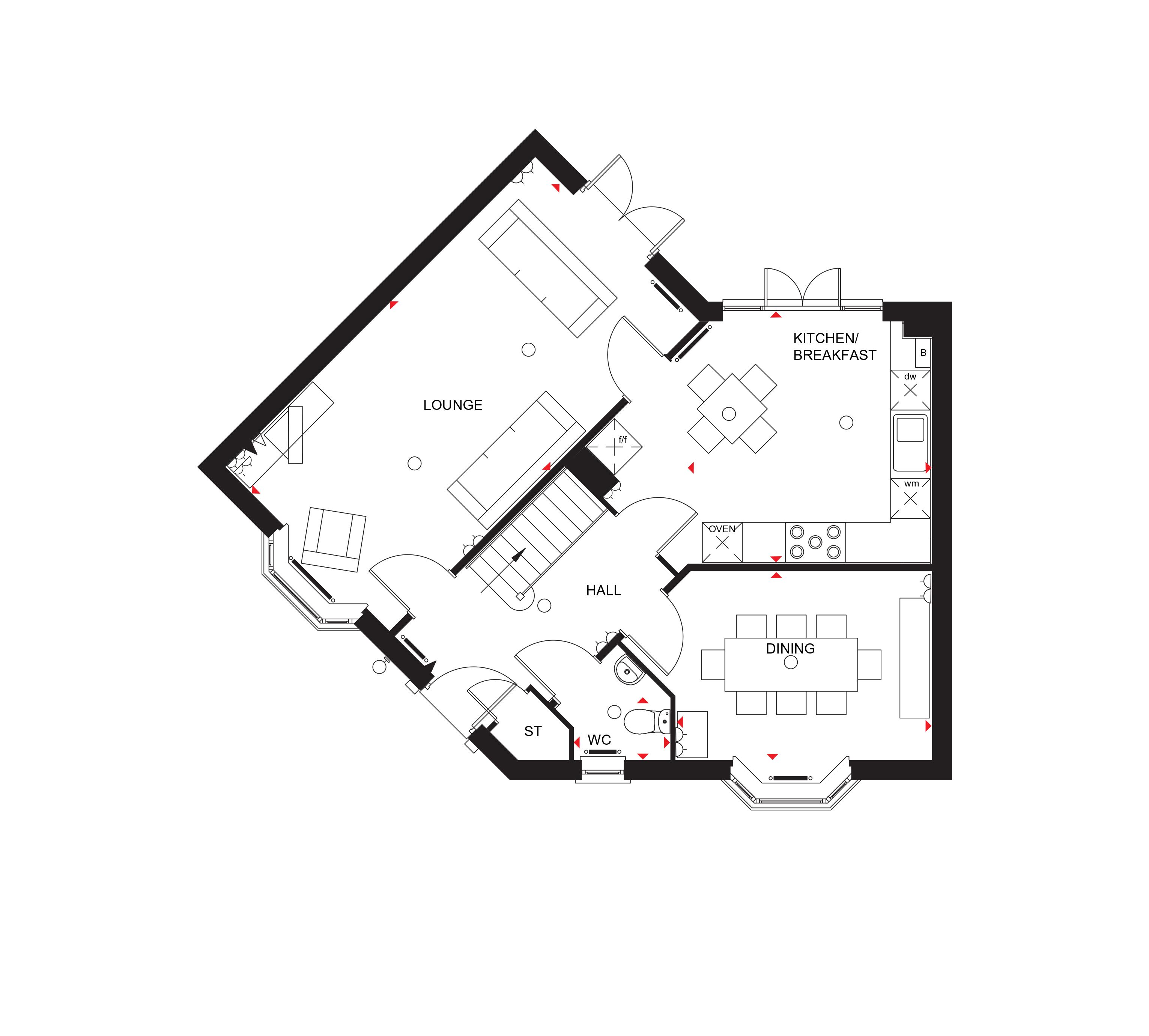 "Billington" at Mitton Road, Whalley, Clitheroe BB7, 4 bedroom semi