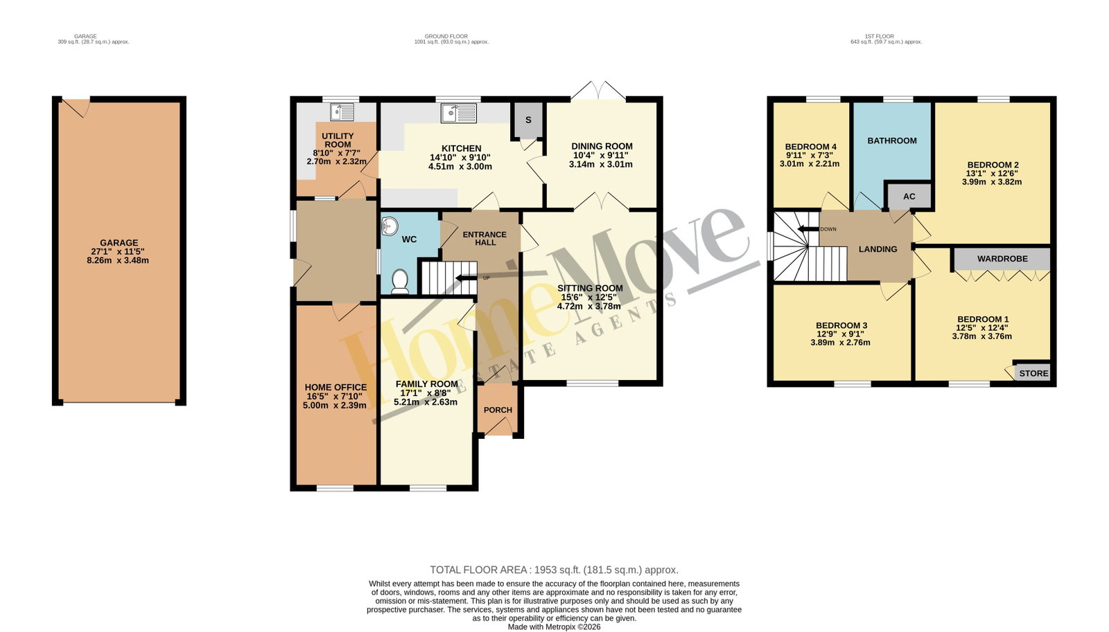 19, Churchill Drive, Lutterworth floorplan
