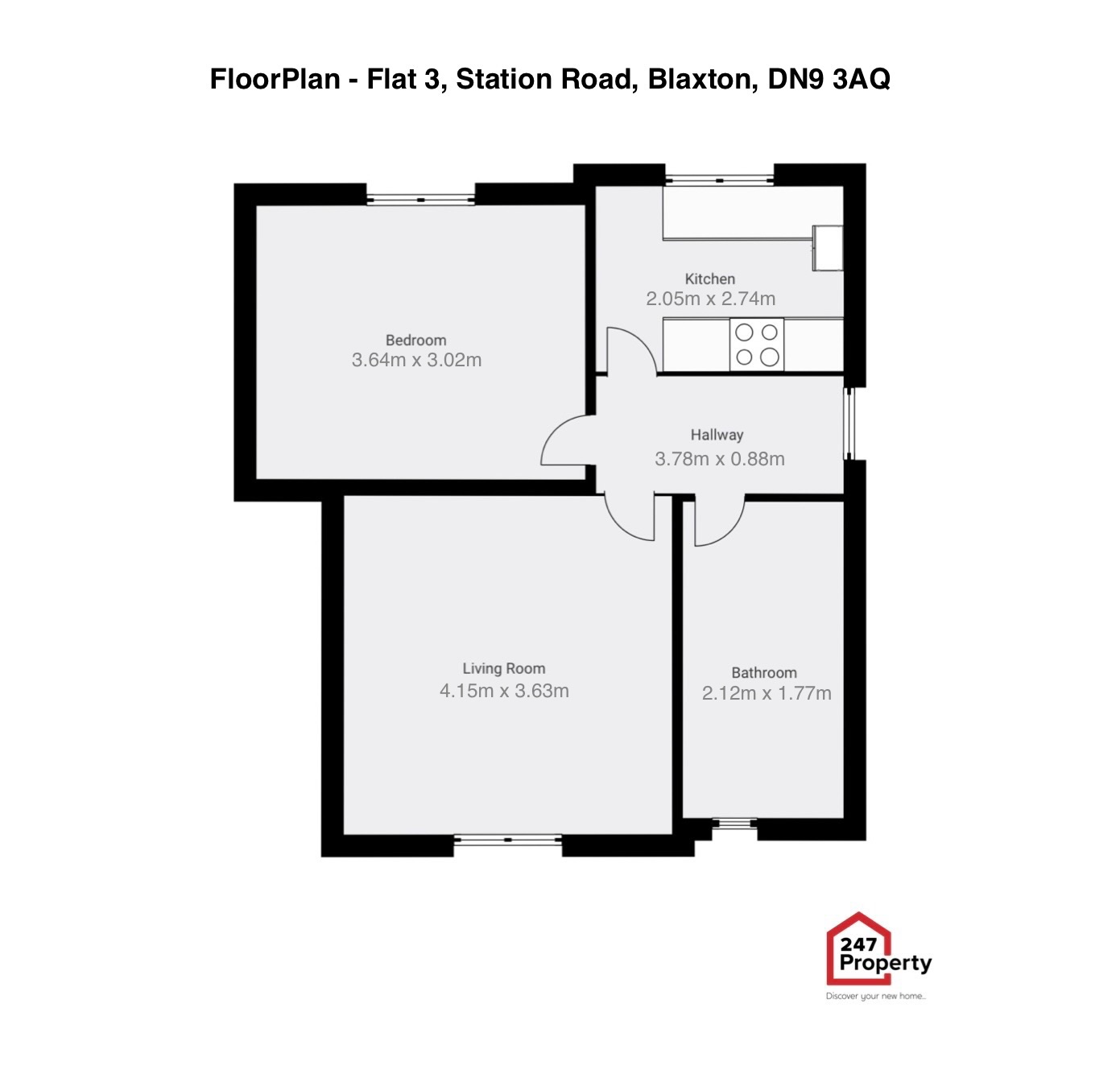 Flat 3, 4 Station Road, Doncaster floorplan