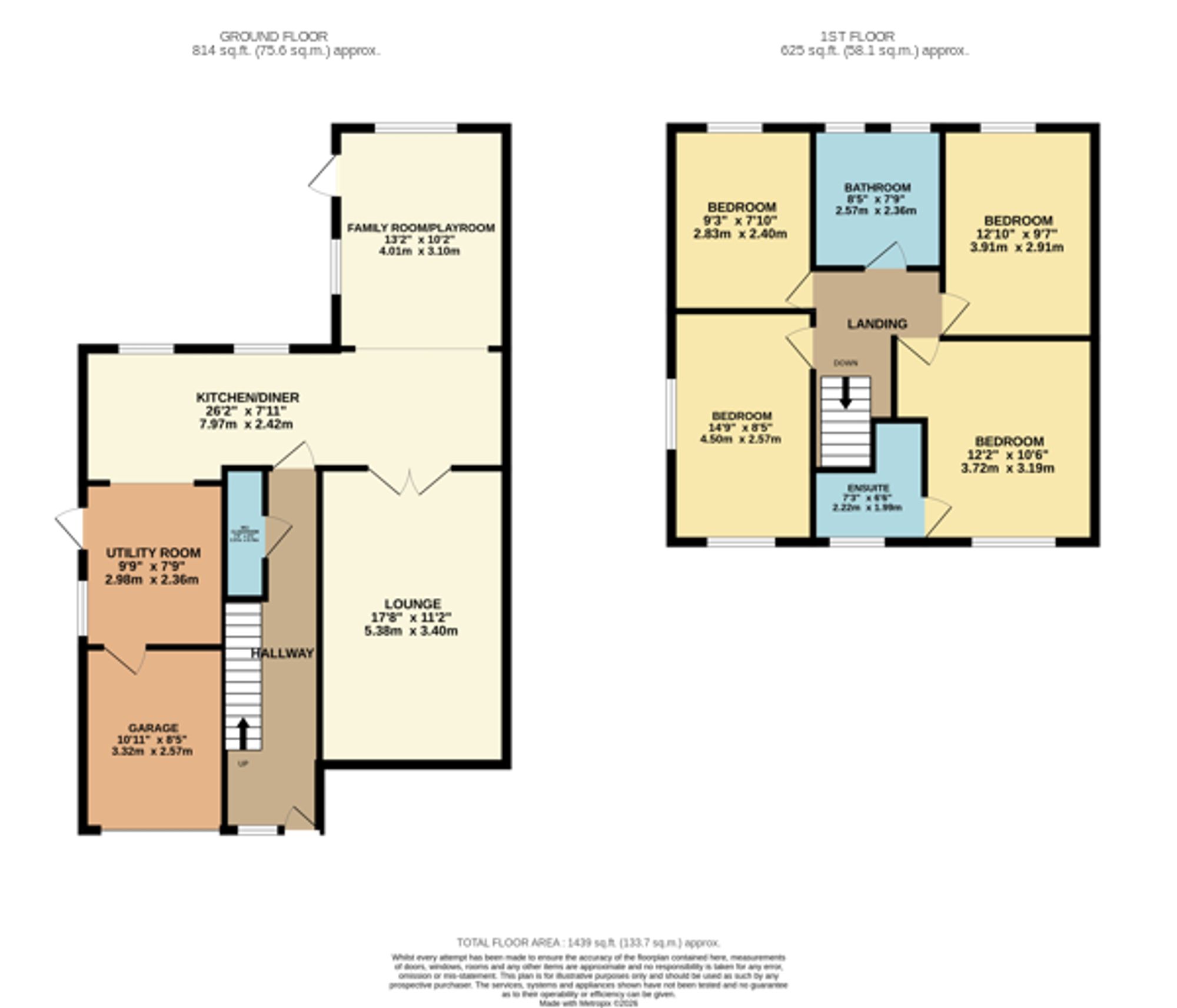 90 New Lane, Warrington floorplan