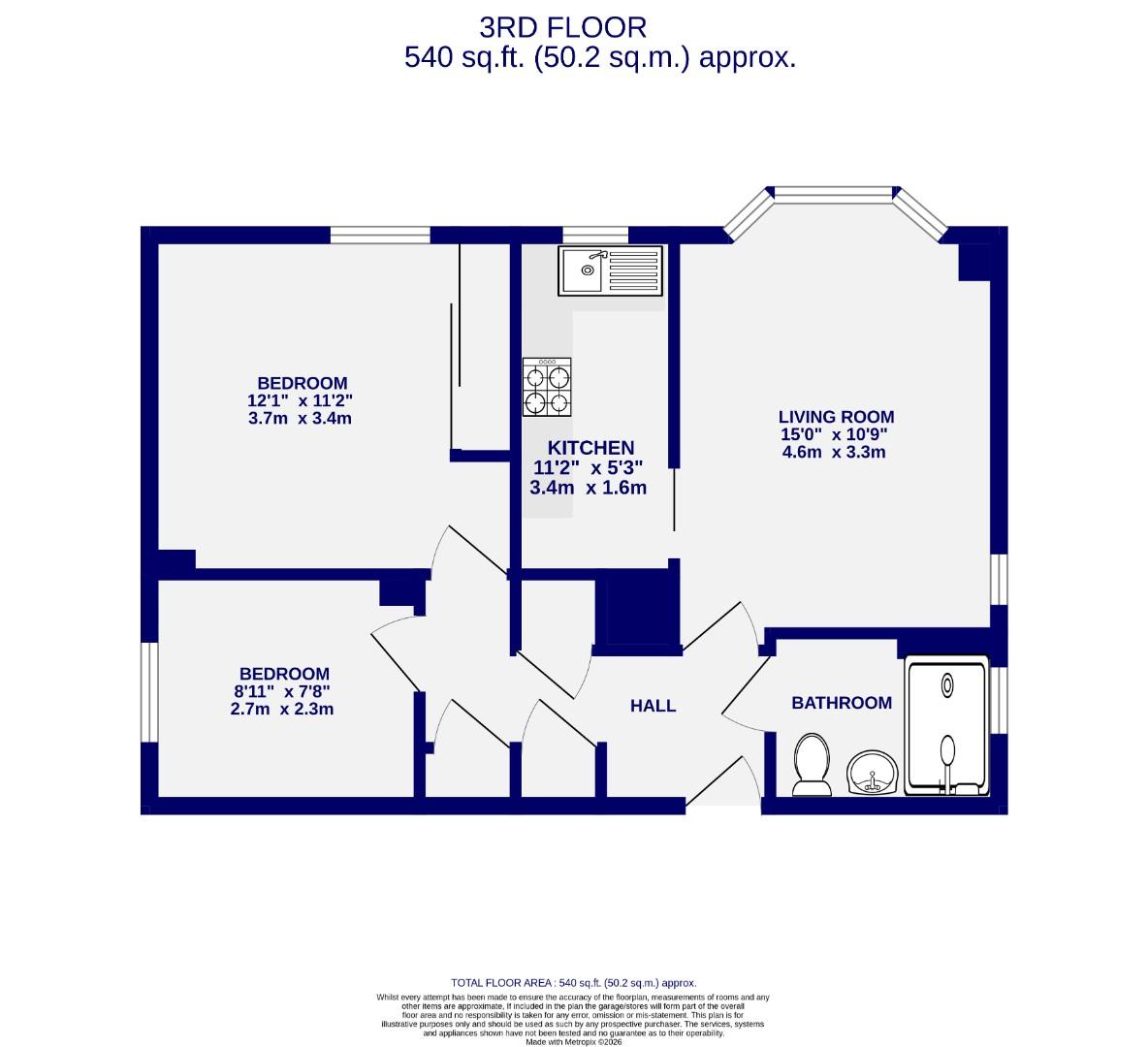 35, Dower Court, York floorplan
