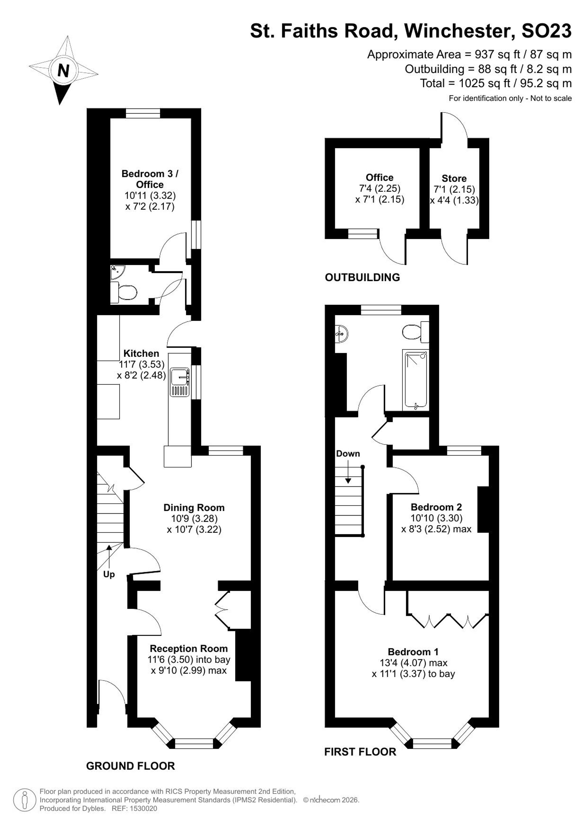 44 St. Faiths Road, Winchester floorplan