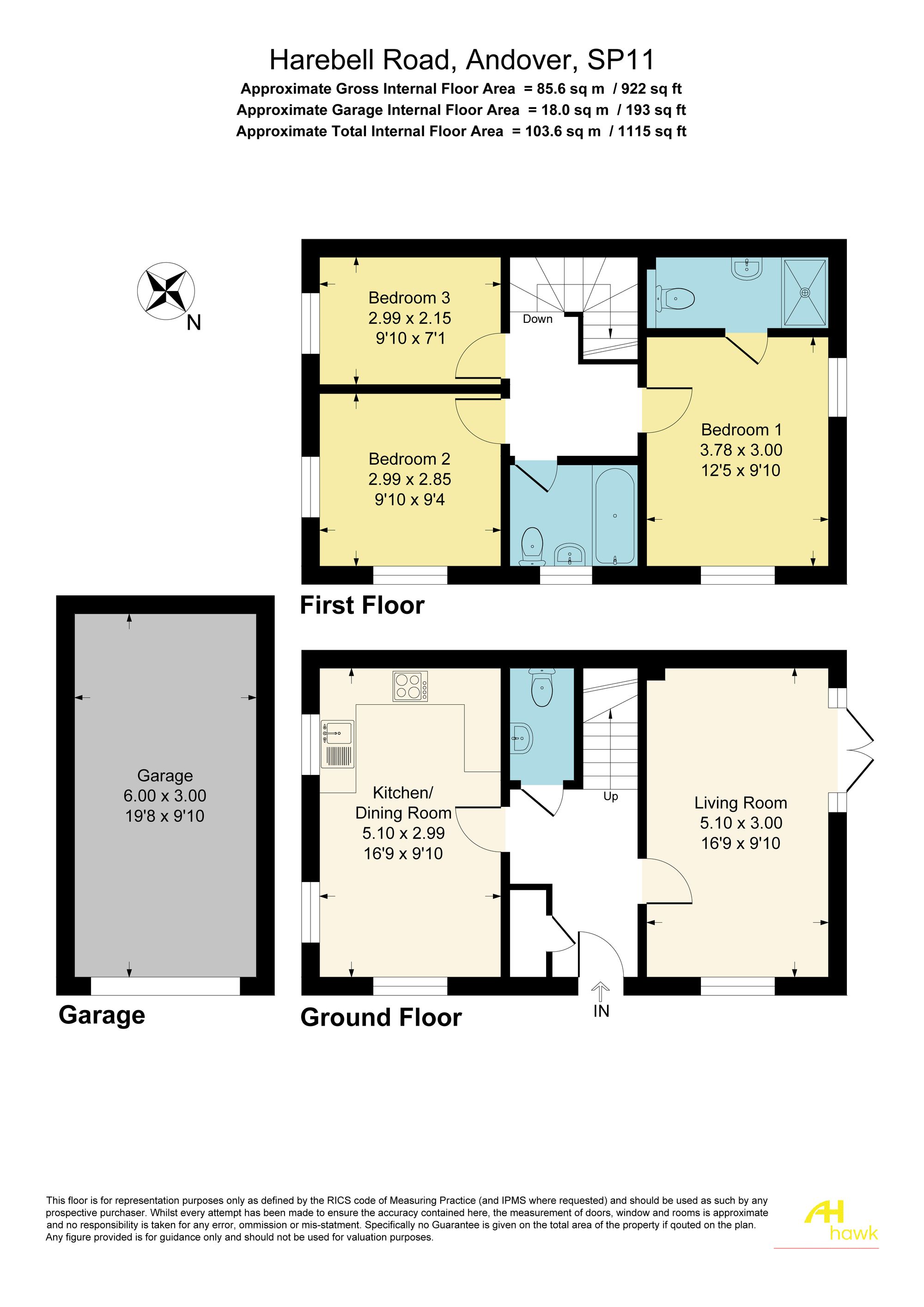 53 Harebell Road, Andover floorplan
