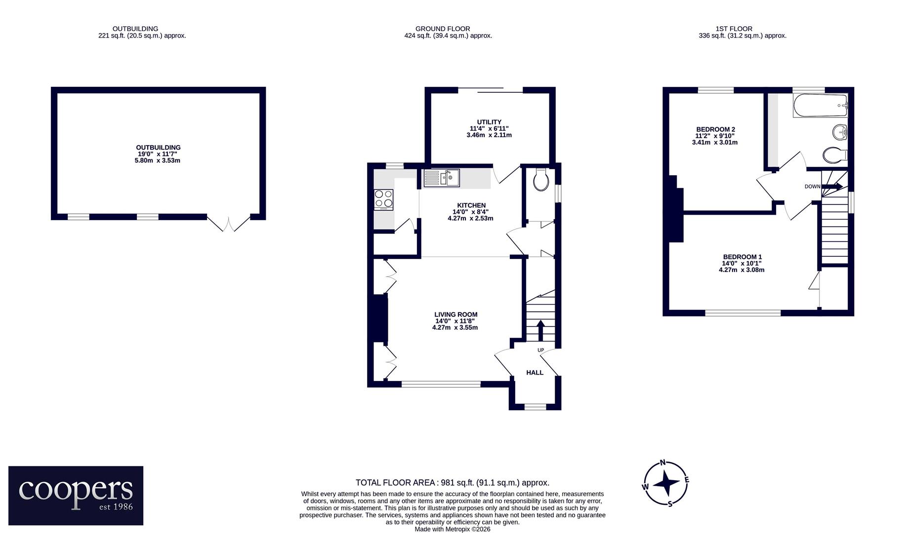 7, Birchway, Hayes floorplan