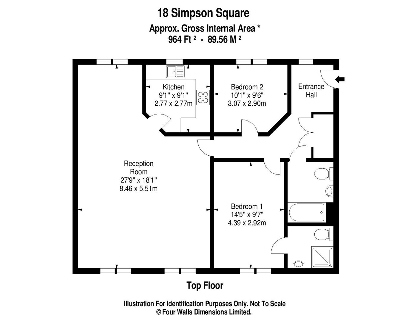 2 Bedrooms Flat for sale in Simpson Square, St. Michaels Street, Shrewsbury SY1