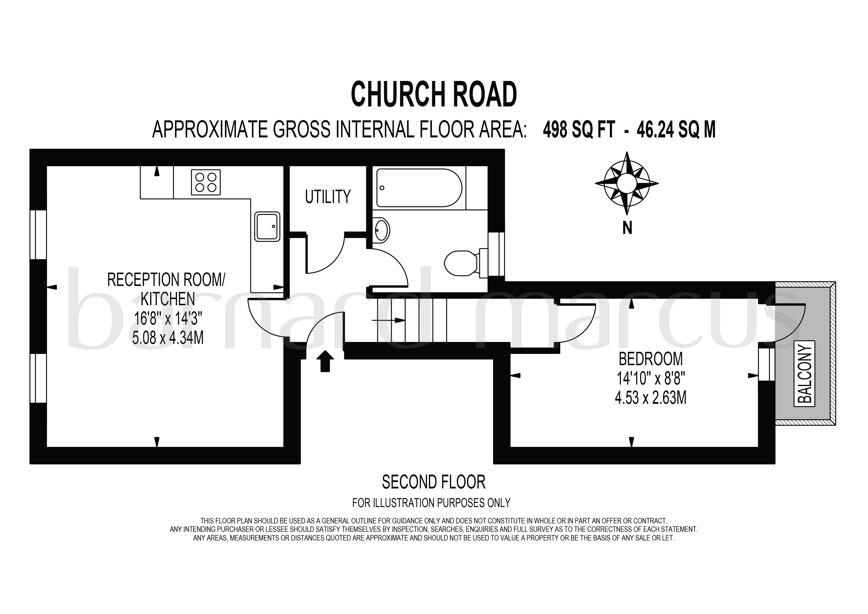 Flat C, Church Court, Church Road, LONDON floorplan