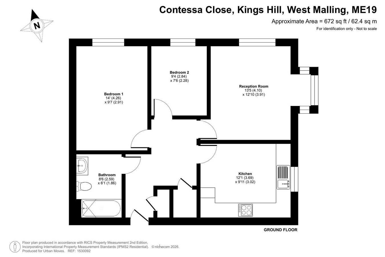Contessa Close, West Malling floorplan