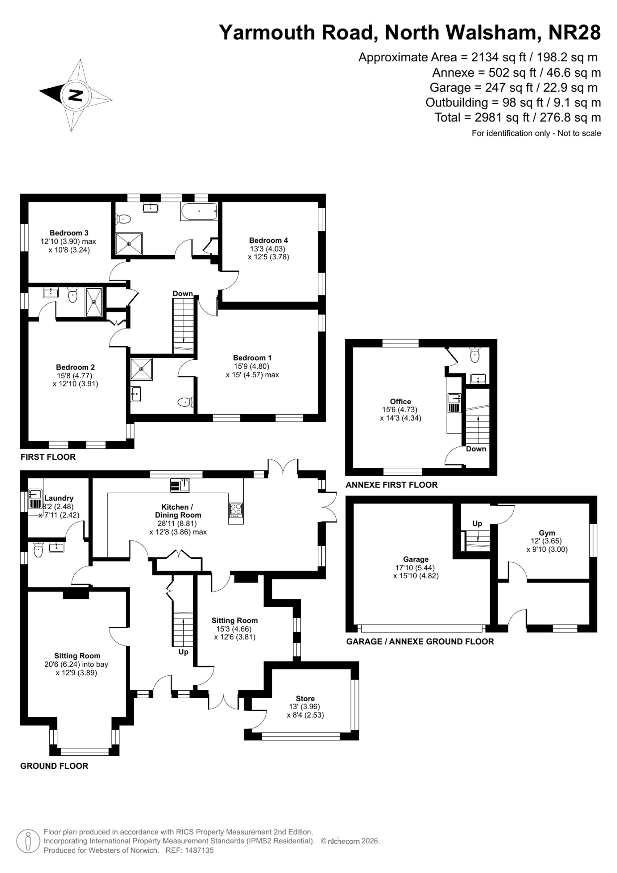 67 Yarmouth Road, North Walsham floorplan