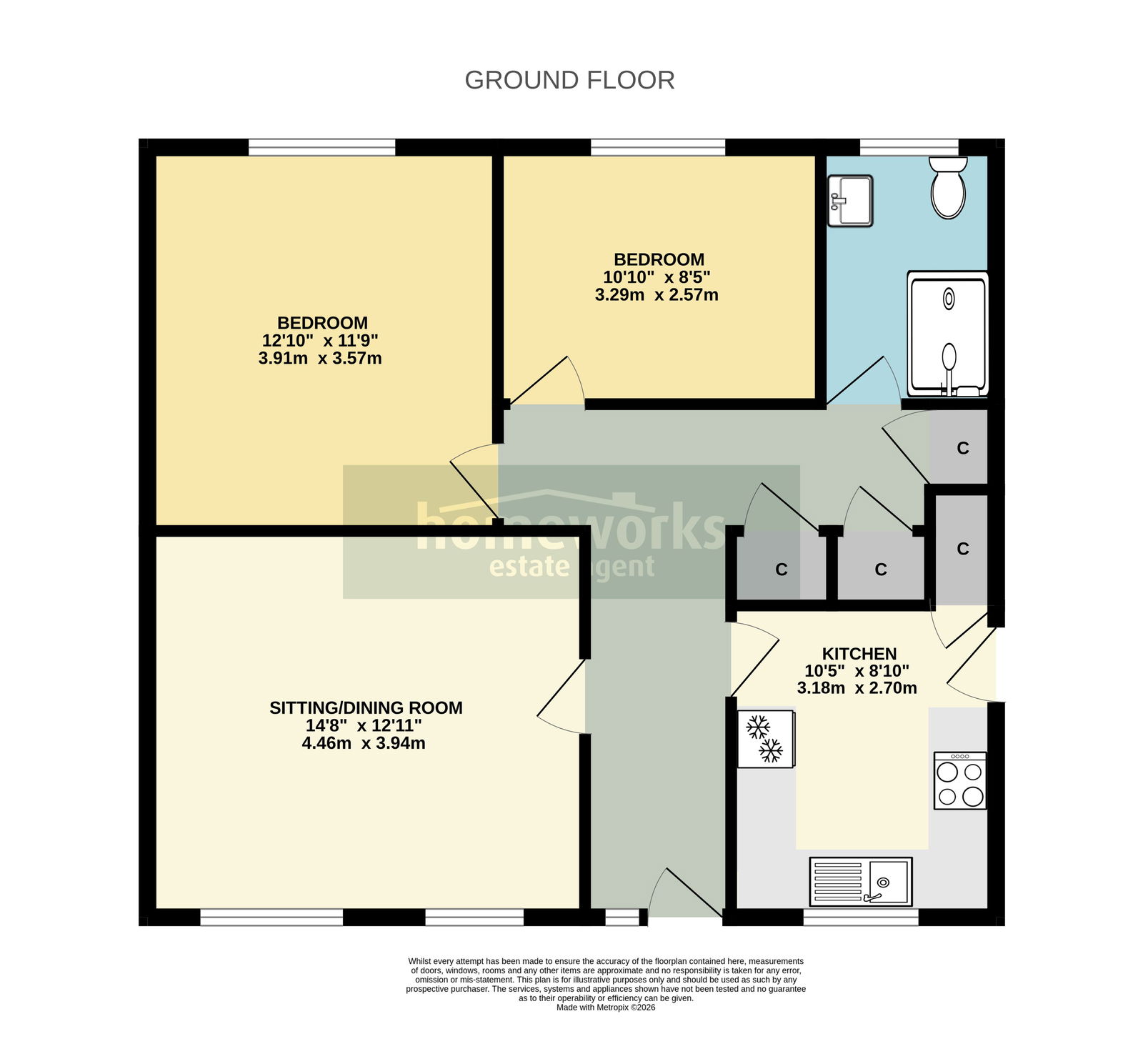 50, Kings Park, Dereham floorplan