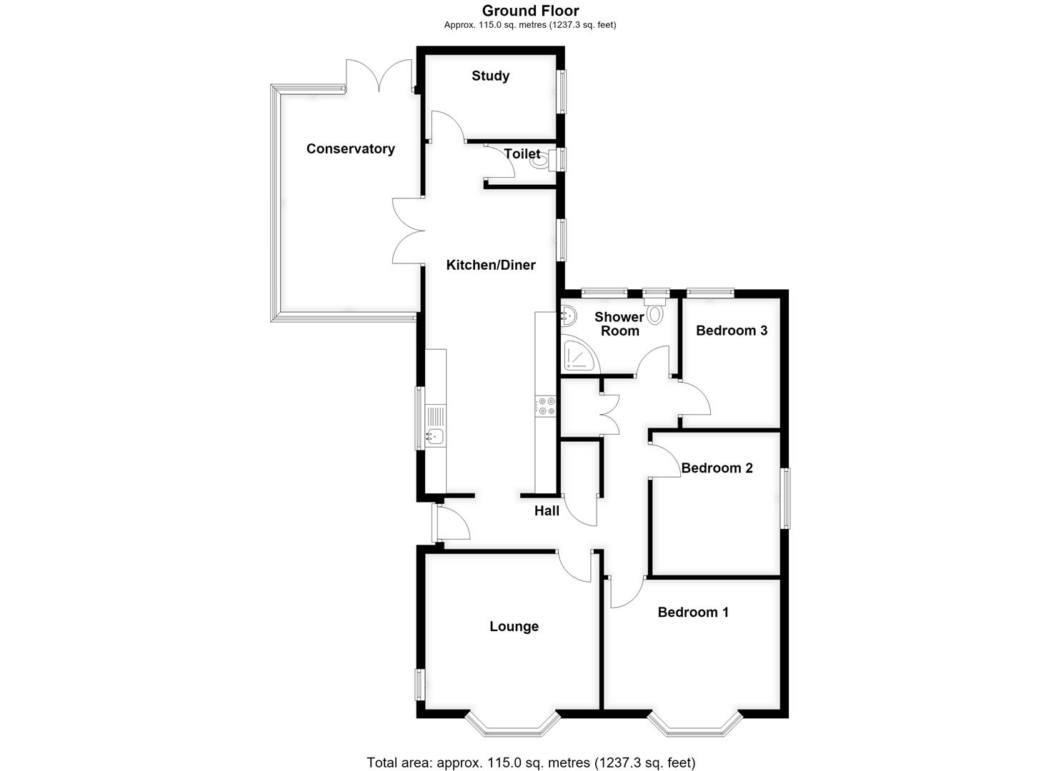 Main Road, Hop Pole Spalding floorplan