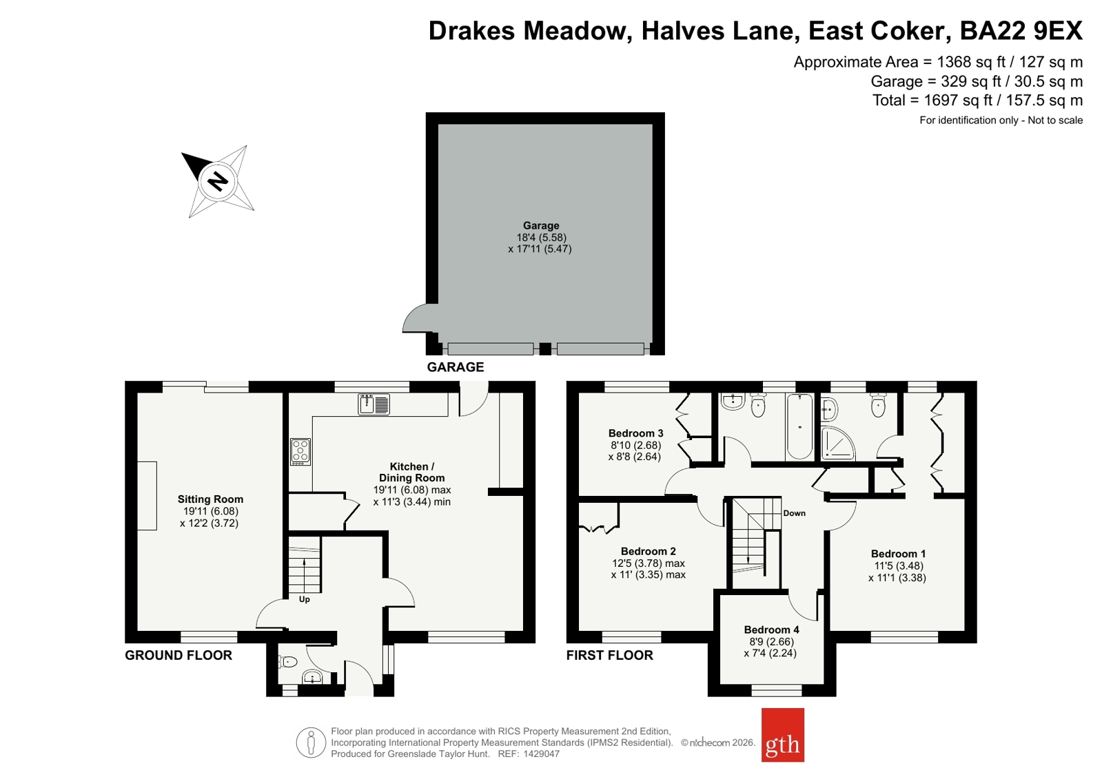 12, Drakes Meadow, East Coker floorplan
