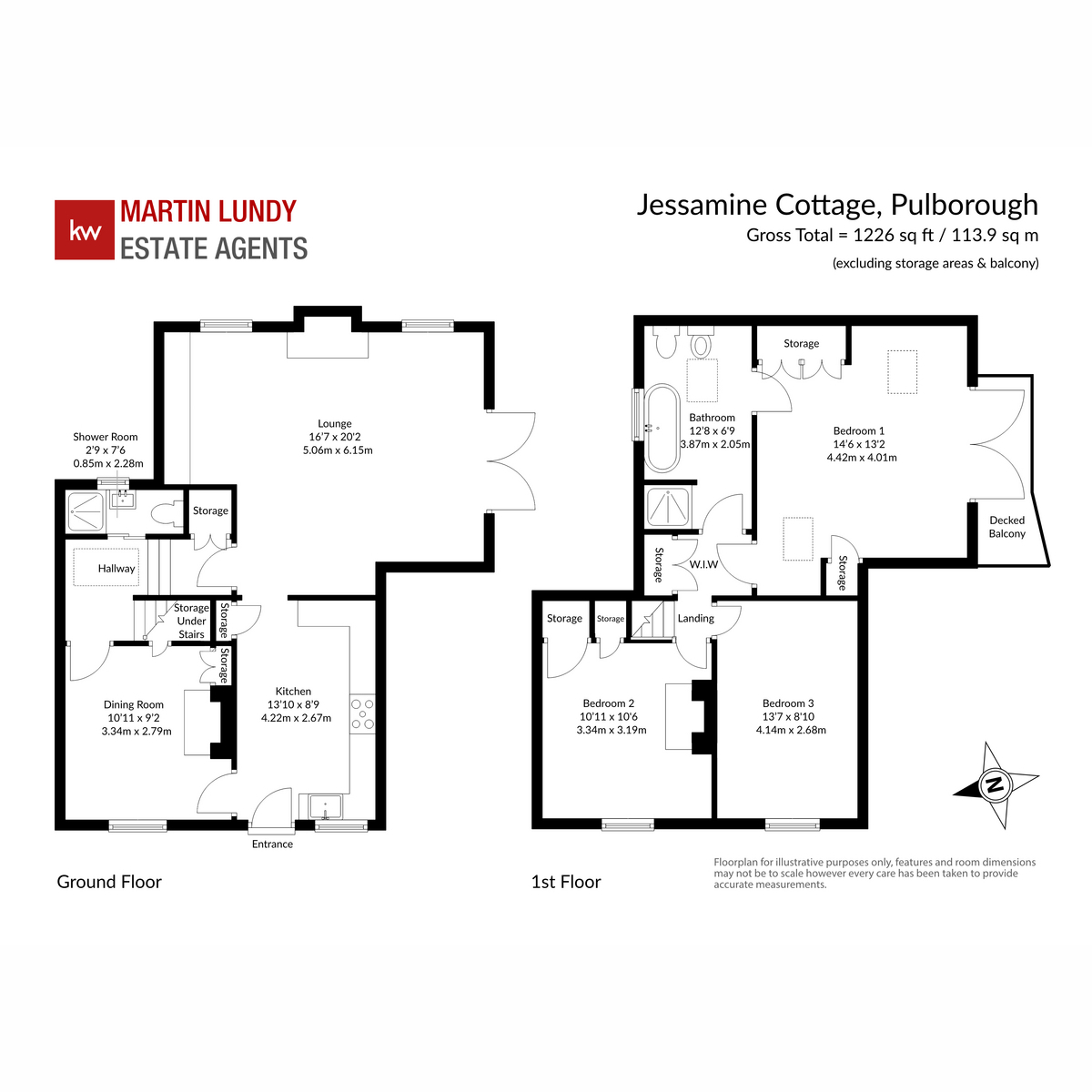 Jessamine Cottage, Potts Lane, Pulborough floorplan
