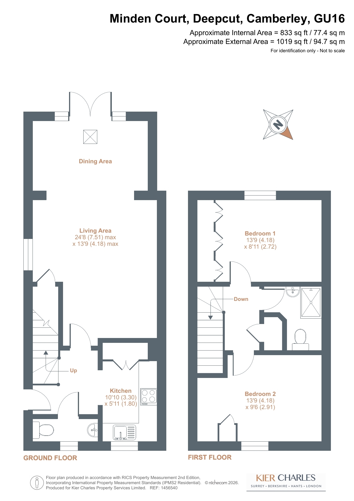 1, Minden Court, Camberley floorplan