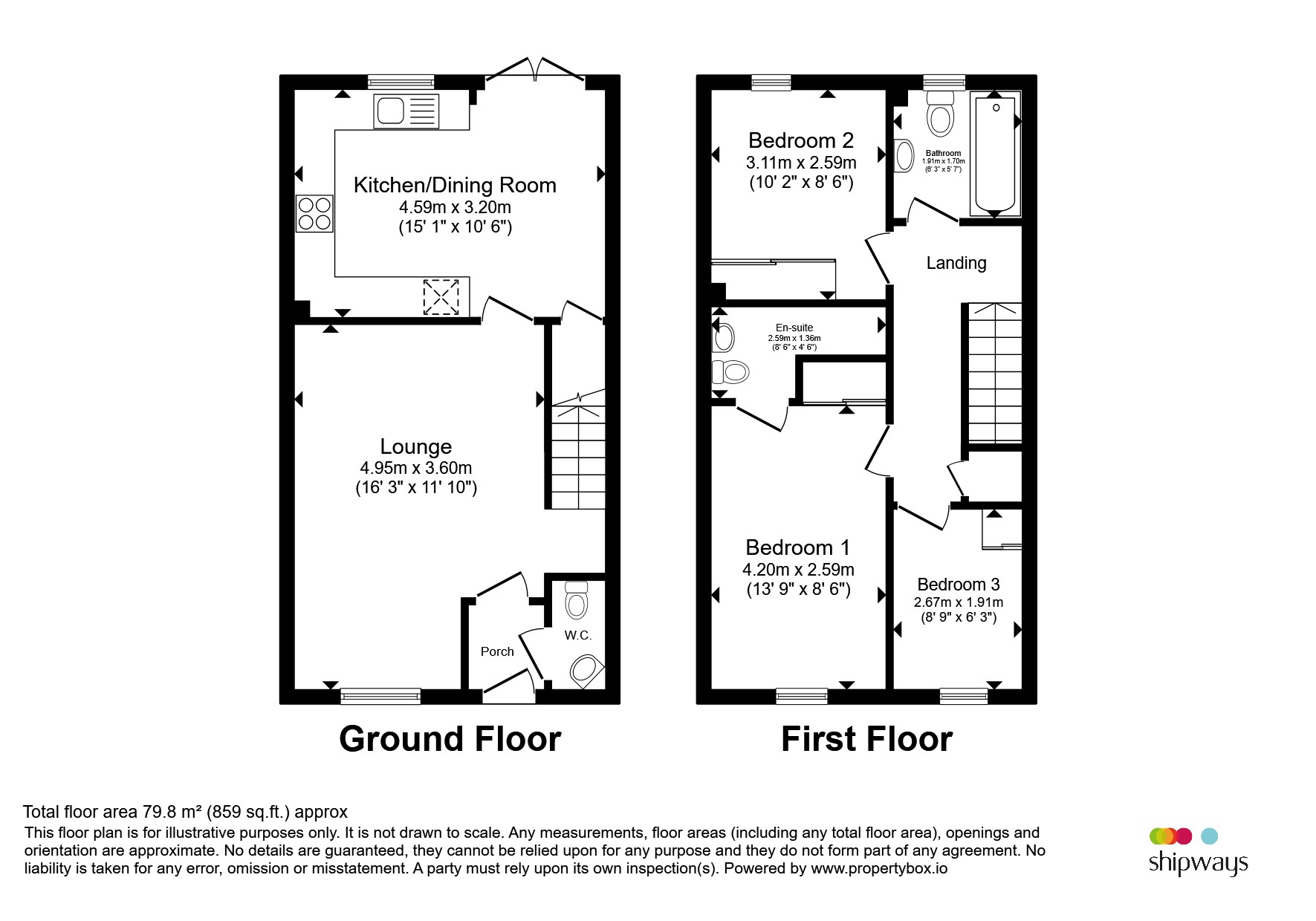 6, Emerald Close, Rugby floorplan