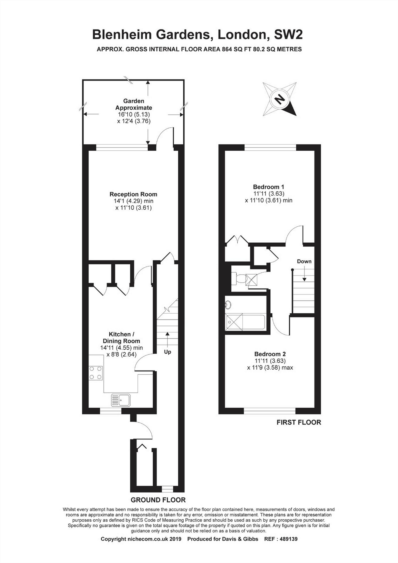 2 Bedrooms Terraced house for sale in Blenheim Gardens, London SW2