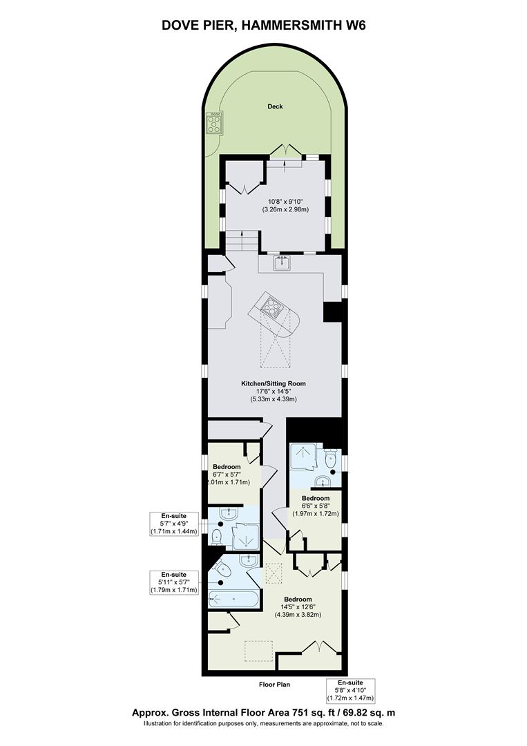 Bernardus, The Dove Pier, London floorplan
