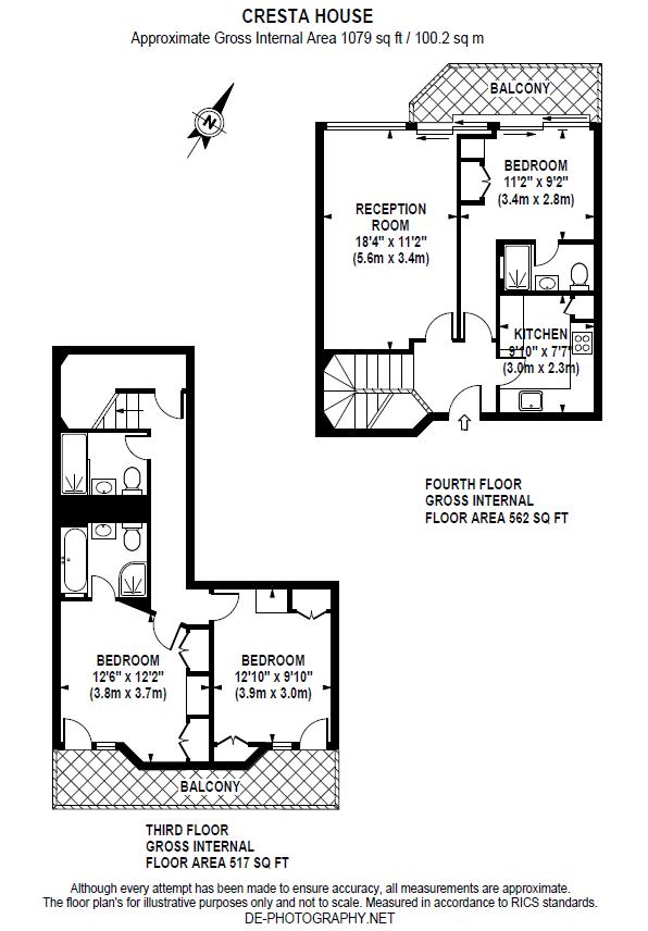 3 Bedrooms Flat to rent in Finchley Road, Swiss Cottage, London NW3