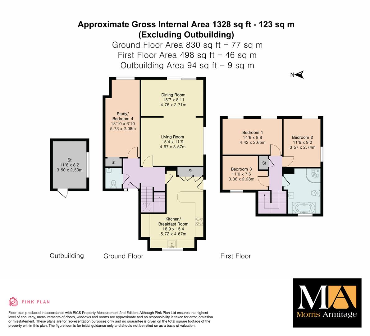 119, Low Road, Cambridge floorplan