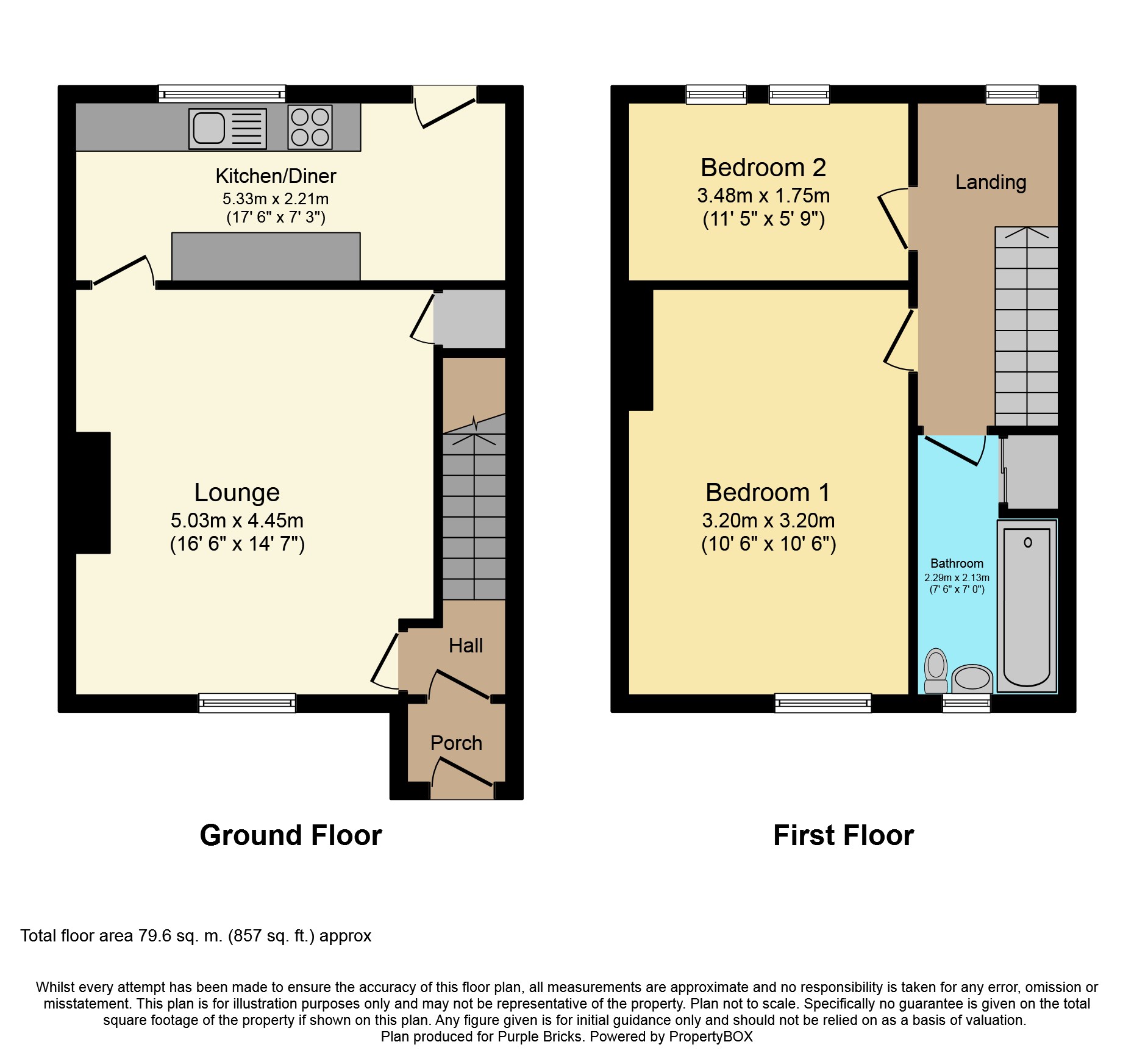 2 Bedrooms Terraced house for sale in Kilpin Hill Lane, Dewsbury WF13