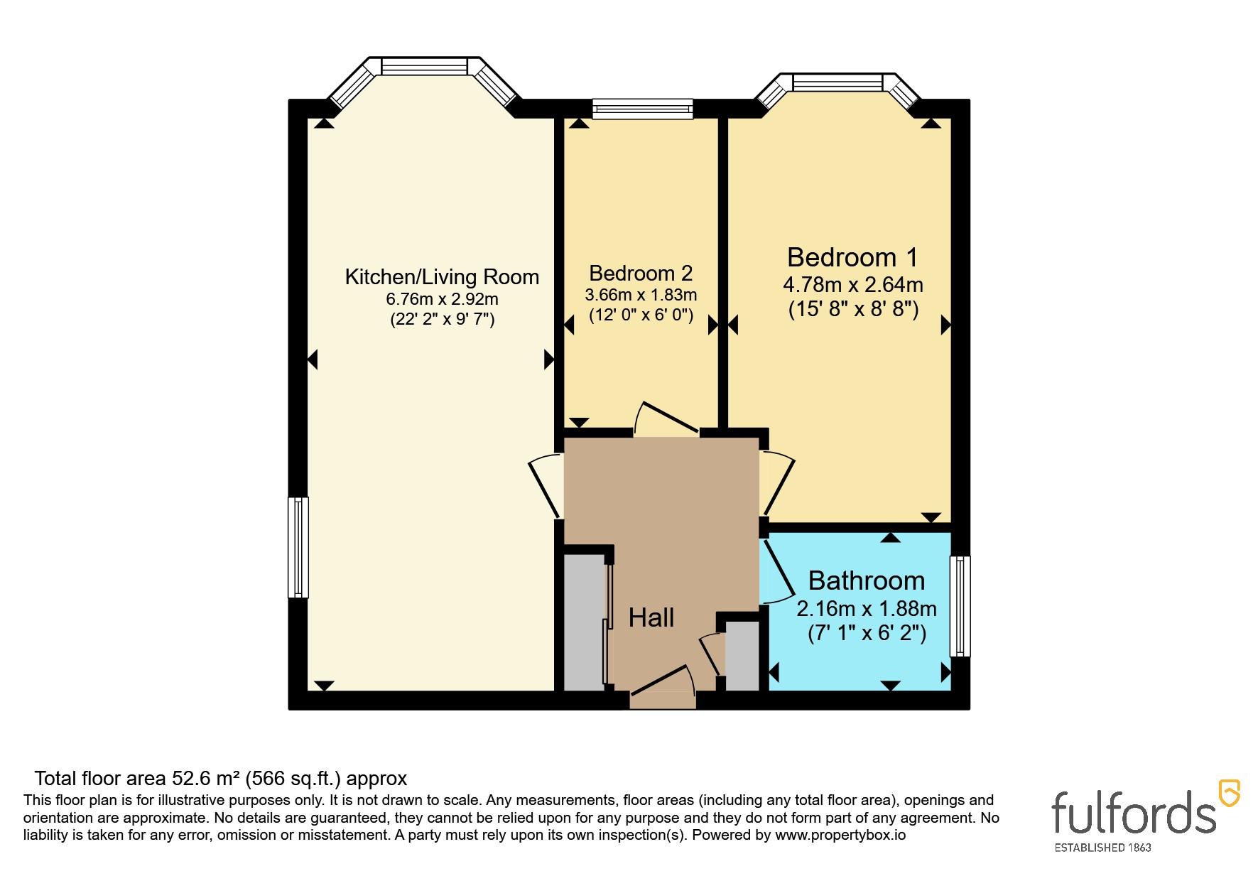 Flat 1, Alexander House, 105, Bradham Lane, Devon floorplan
