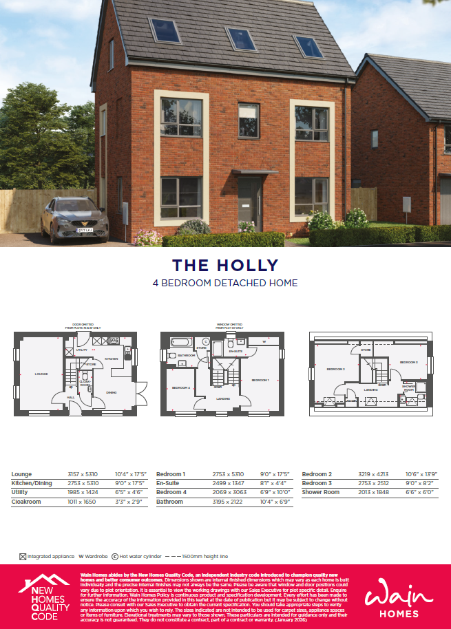 Plot 75 The Holly,, Plot 75 - The Holly, Mulgrove Farm Village 2, Bristol floorplan