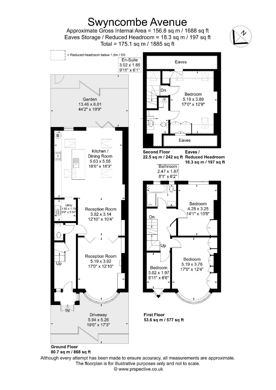 63, Swyncombe Avenue, London floorplan