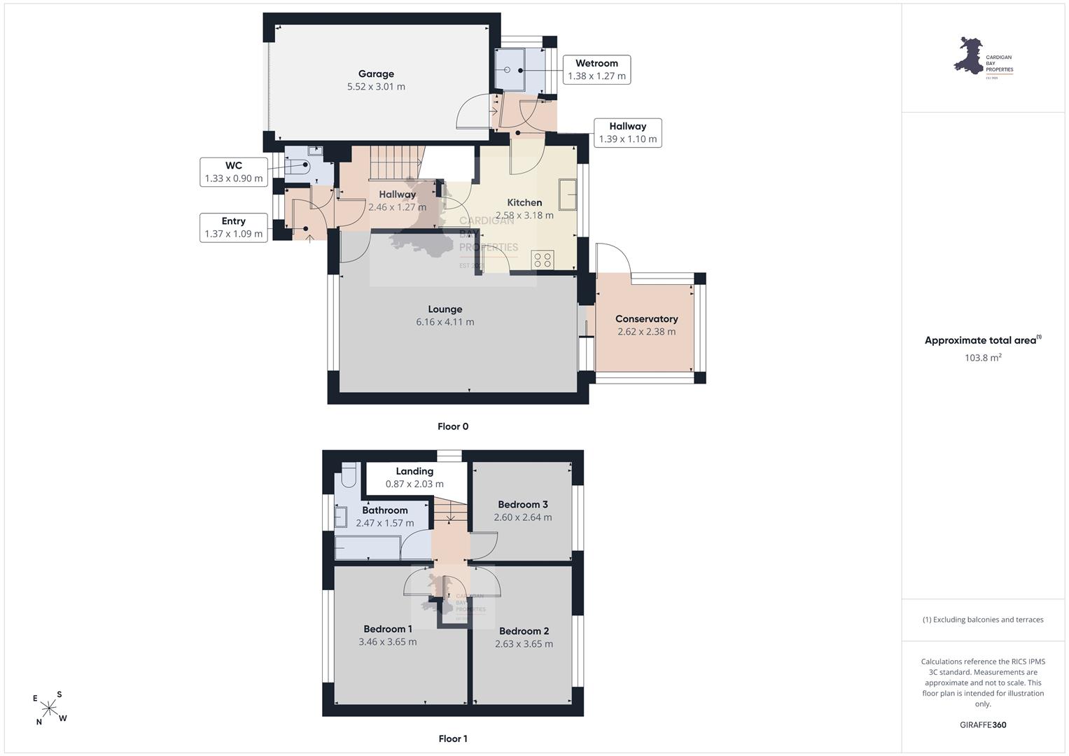 Heol Y Wern, Cardigan floorplan