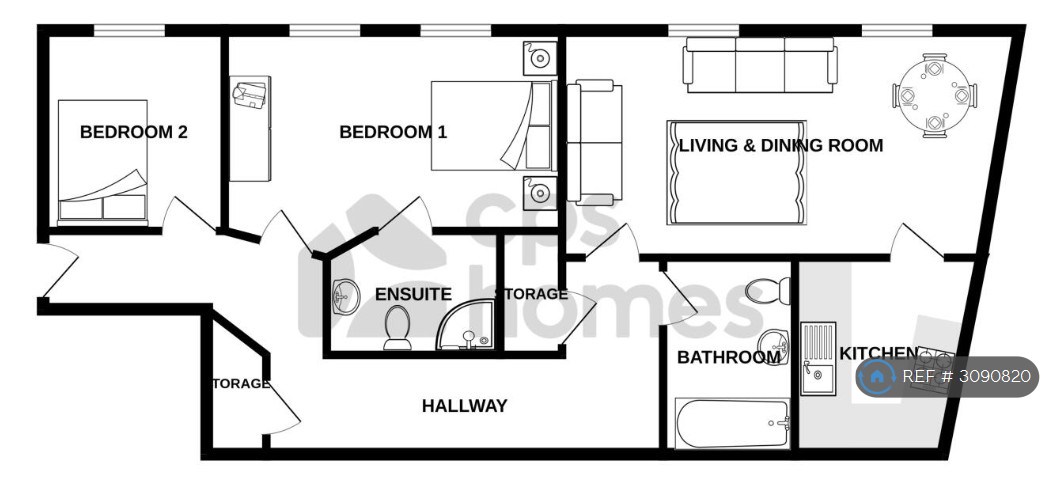 Spillers  Bakers Llansannor Drive, Cardiff floorplan