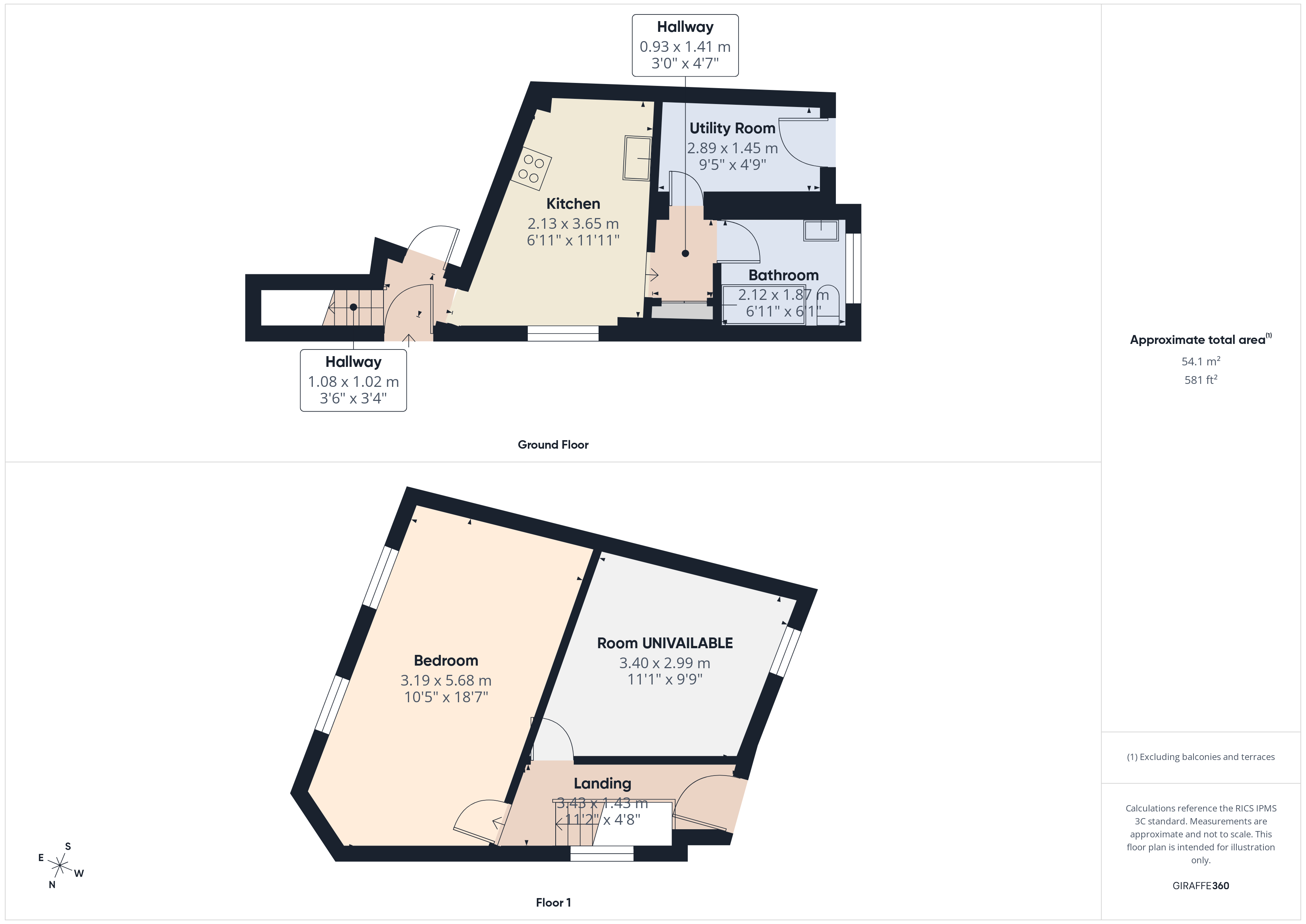 57, Castle Road, Chatham floorplan